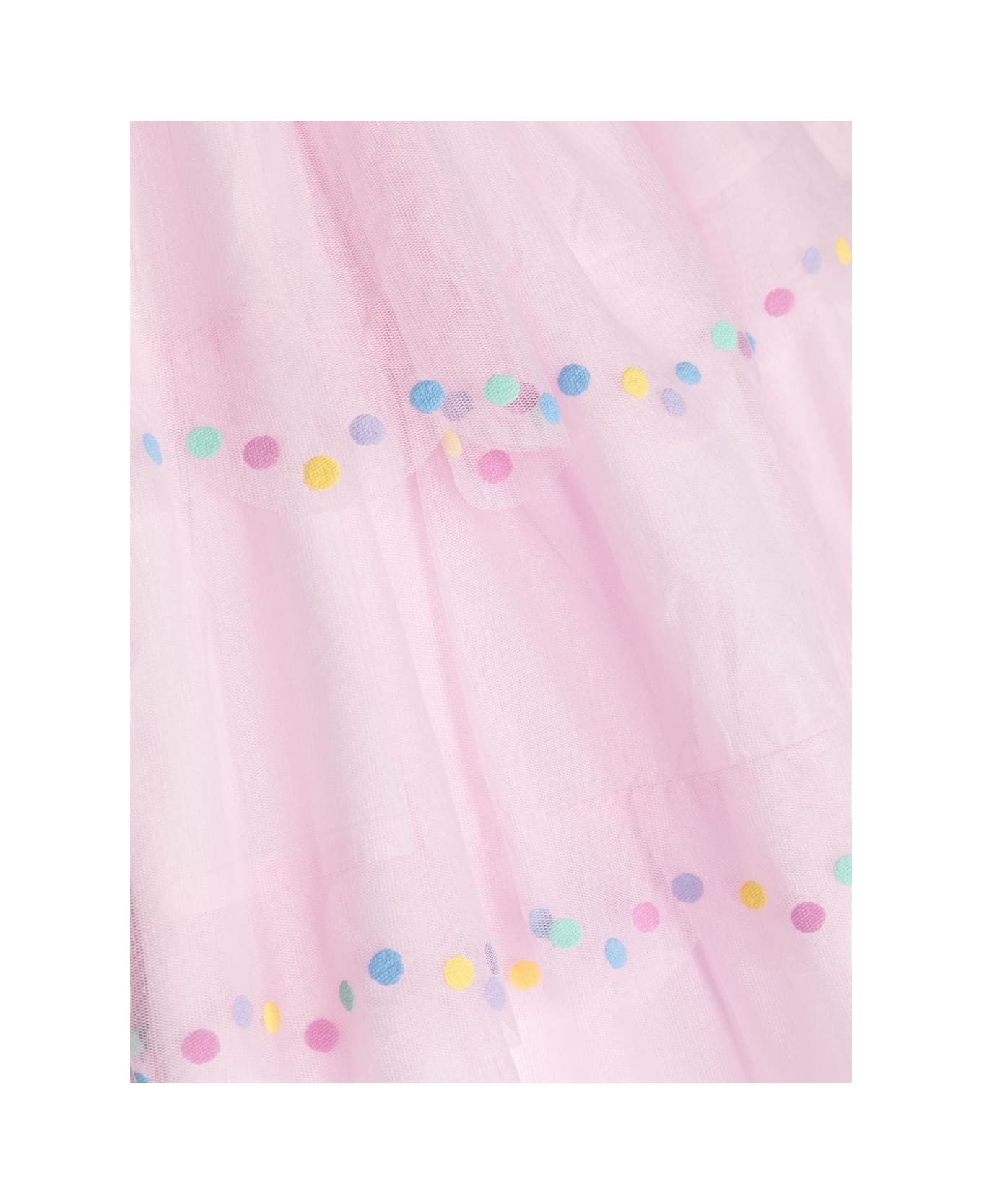 Stella McCartney Kids Confetti Polka Dot Layered Dress - Pink