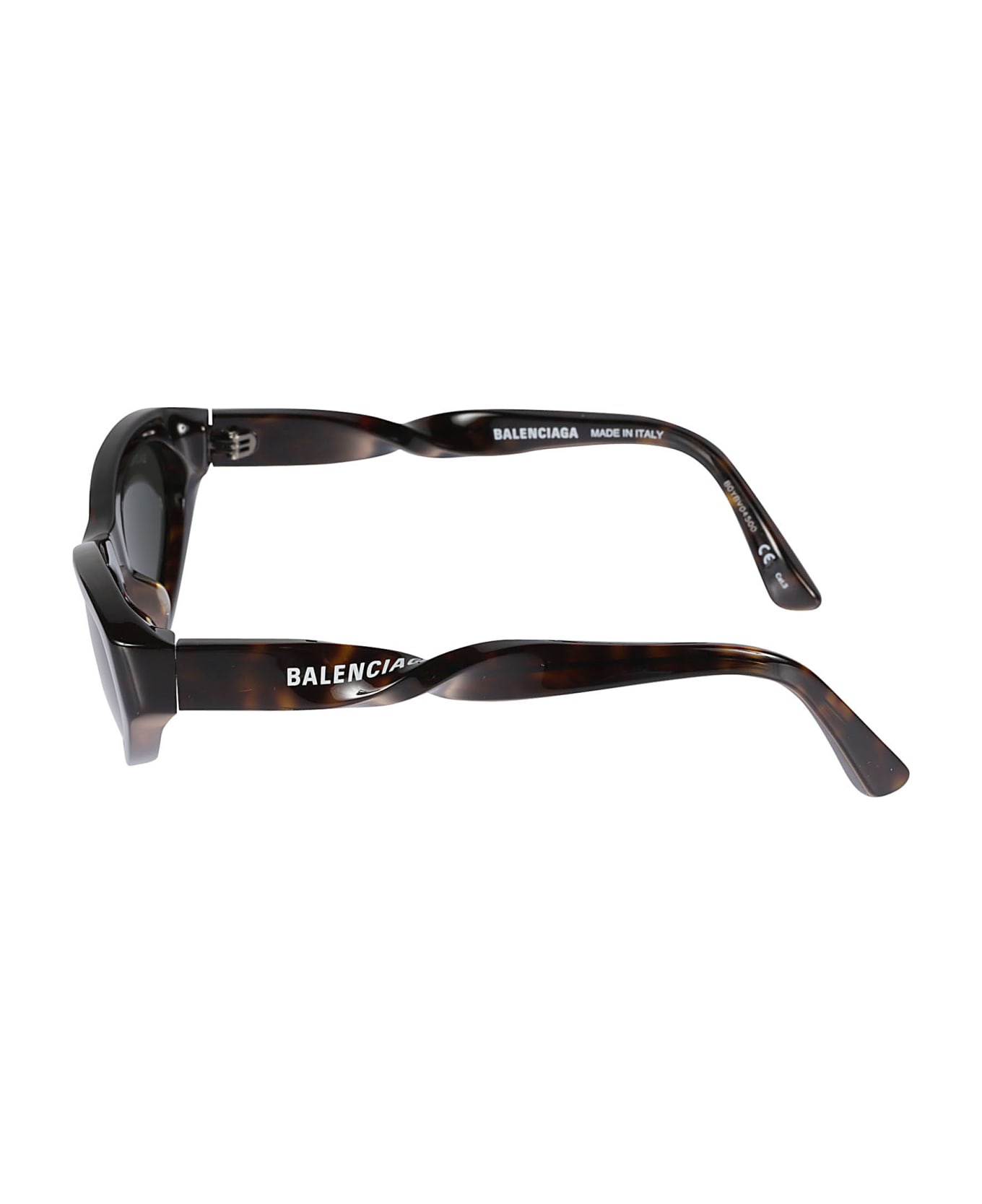 Balenciaga Eyewear Twist Logo Print Sunglasses - Nero