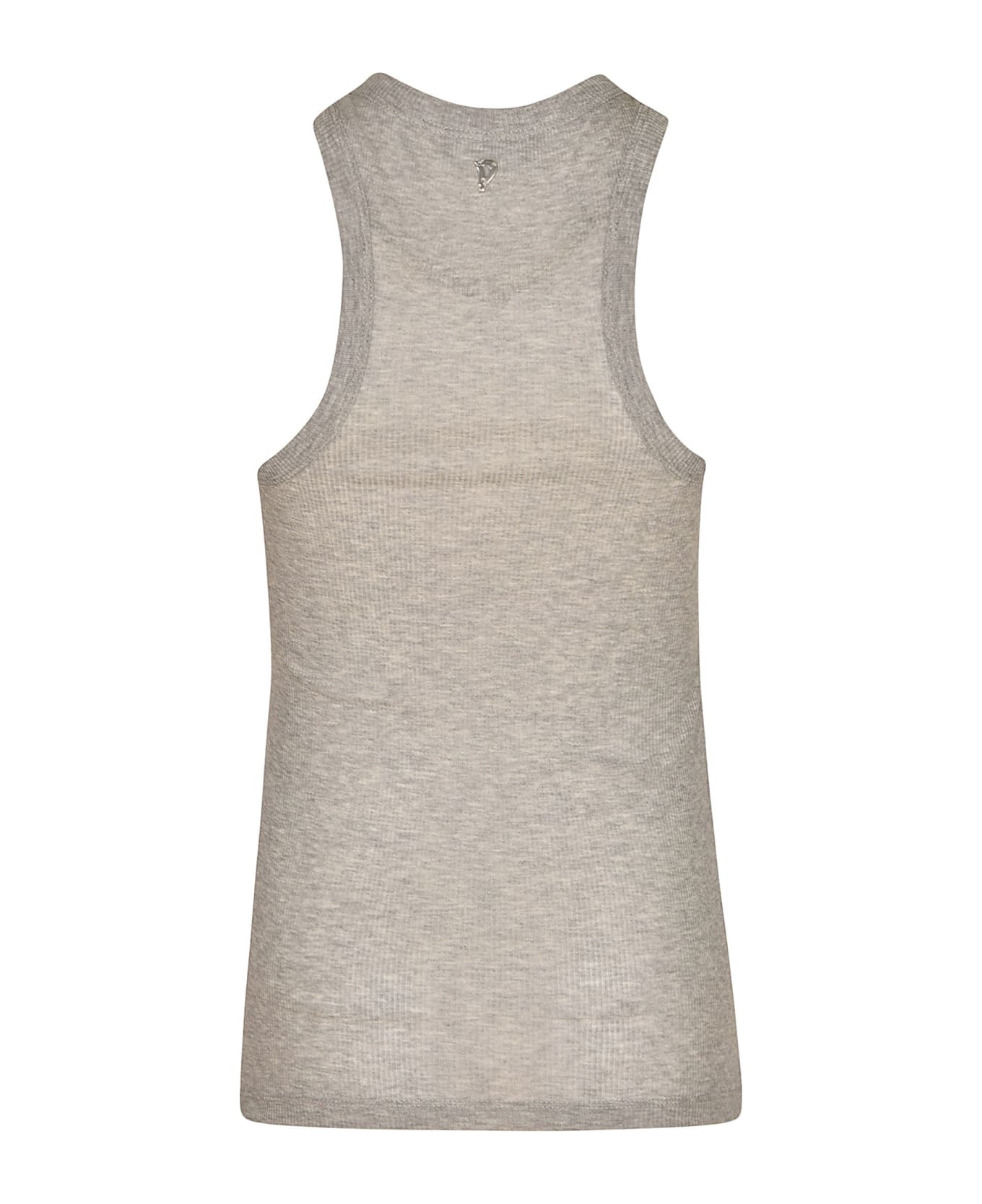 Dondup Cotton Fitted Tank Top - Grey