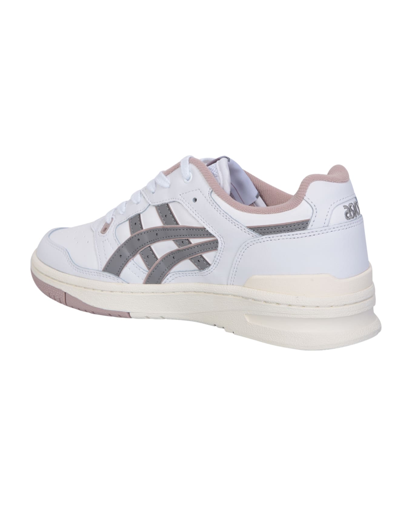 Asics White And Pink Ex89 Sneakers - White