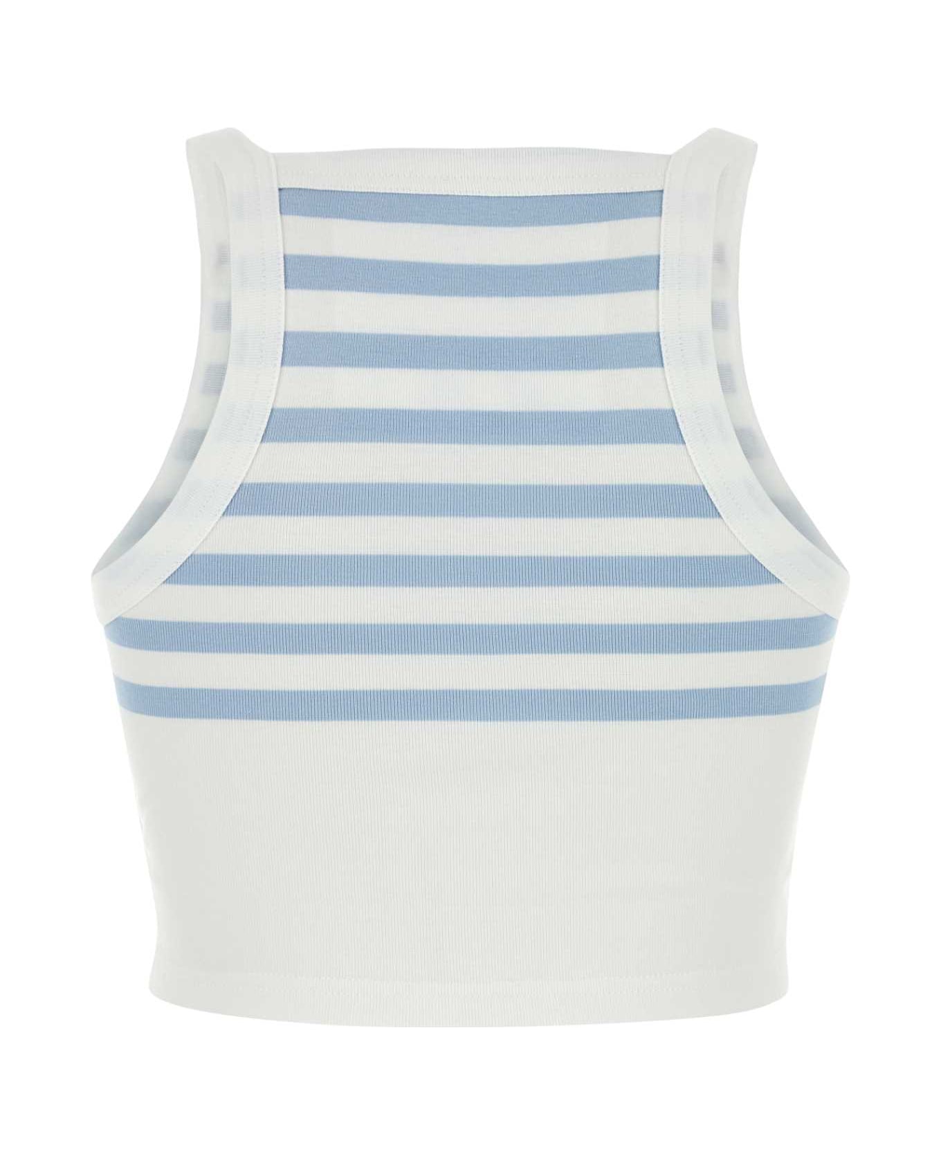 Givenchy White Cotton Top - WHITELIGHTBLUE