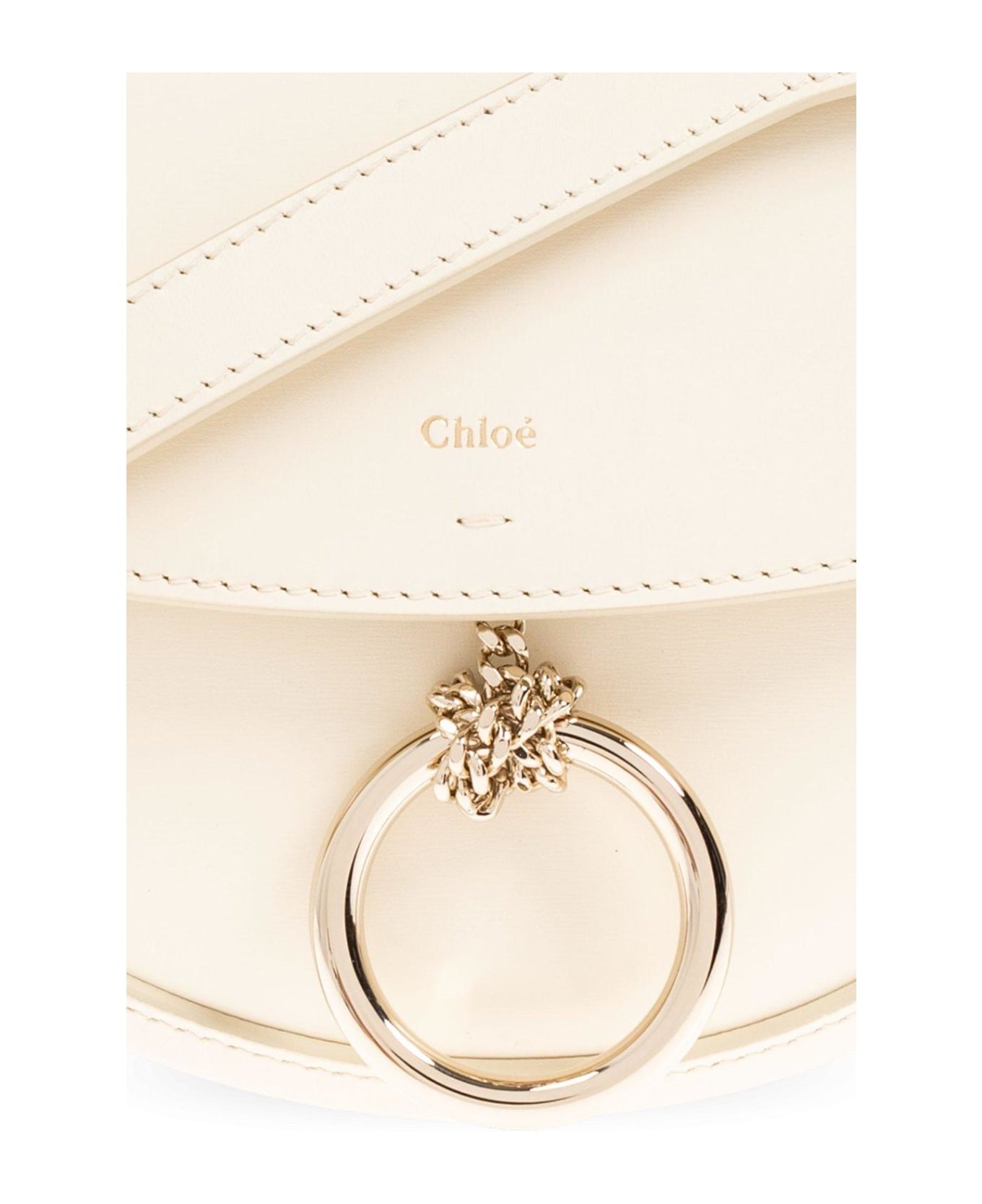 Chloé Arlene Logo Printed Crossbody Bag - BIANCO