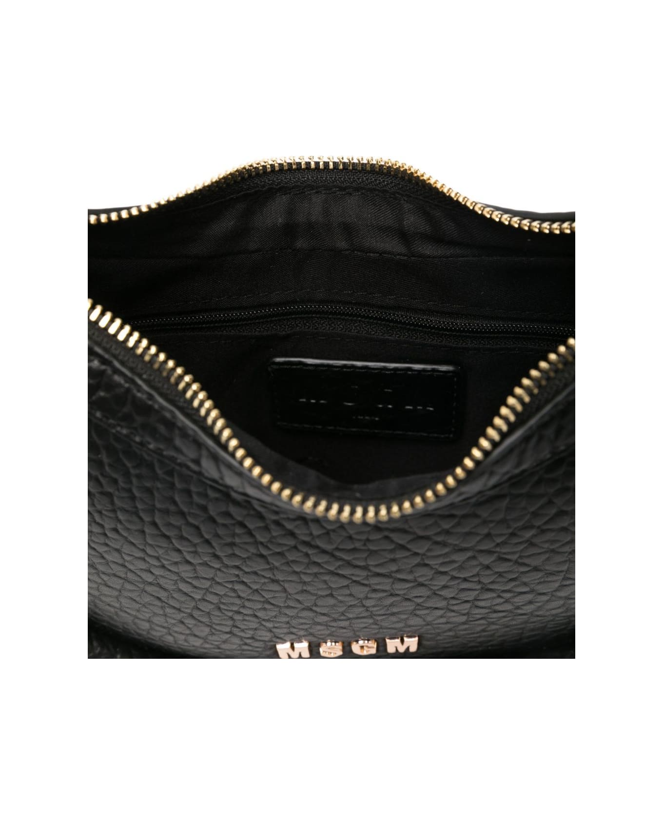 MSGM Kids Black Logo Shoulder Bag - Black
