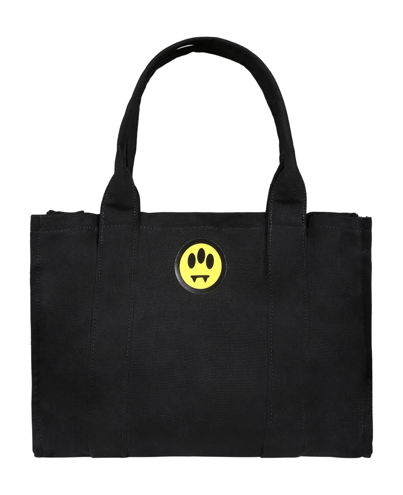 Barrow Black Bag For Girl With Logo And Smiley - Black