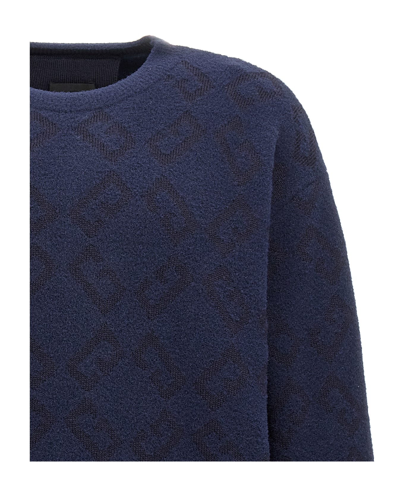 Givenchy Logo Embroidery Sweater - Blue