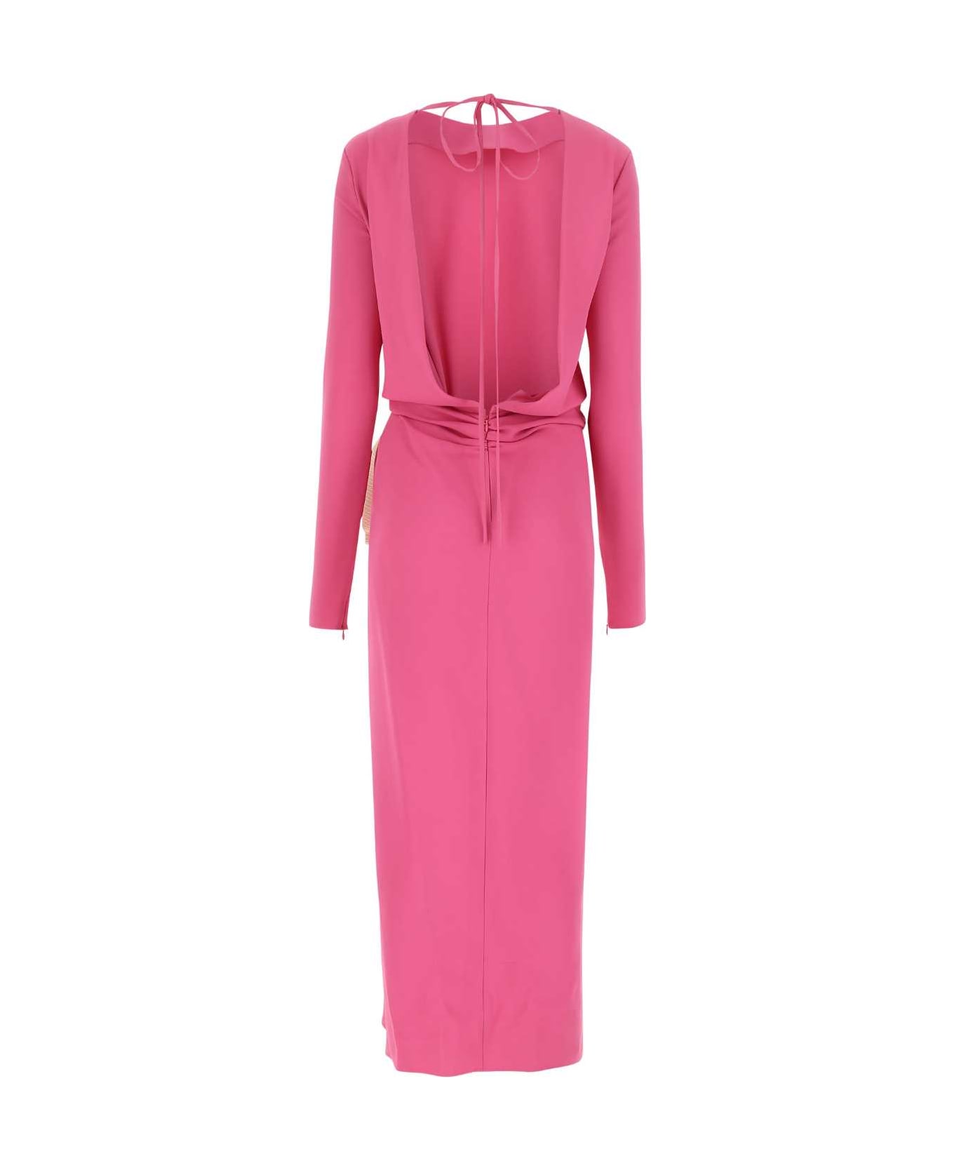 Lanvin Dark Pink Stretch Crepe Long Dress - 55 ワンピース＆ドレス