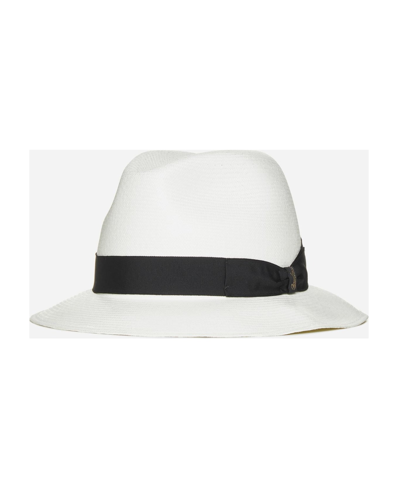 Borsalino Fine Mid Brim Panama Hat - Natural 帽子