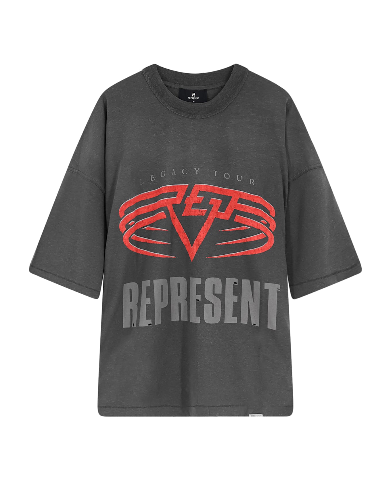 REPRESENT Living Legacy Reversible Organic Cotton And Hemp T-shirt - SUN FADE GREY