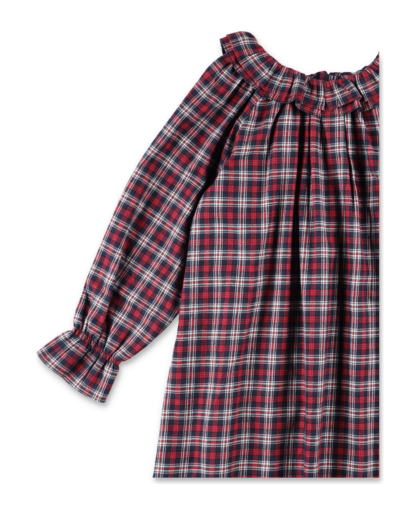 Bonpoint Kid - Blessing Checkered Nightdress - RED