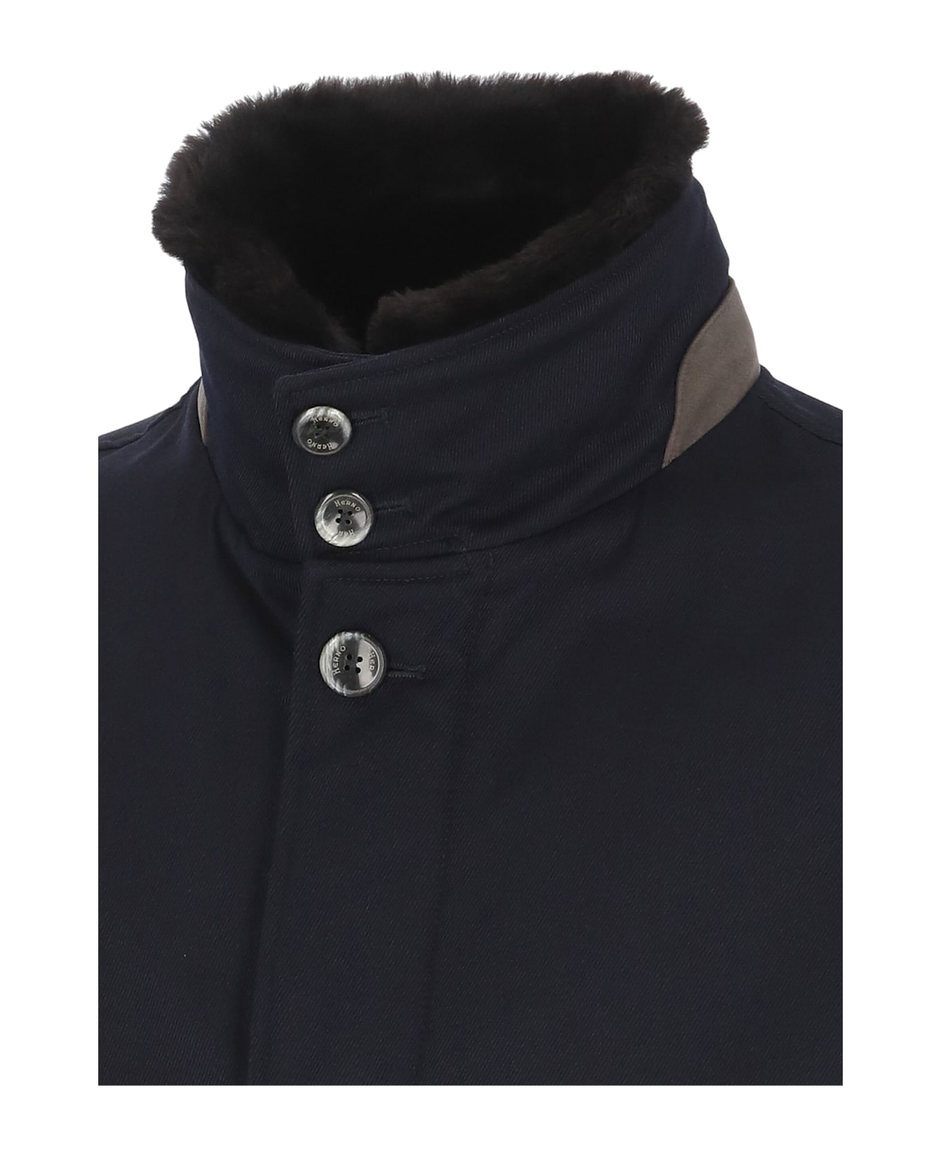 Herno Virgin Wool Coat - BLU NAVY