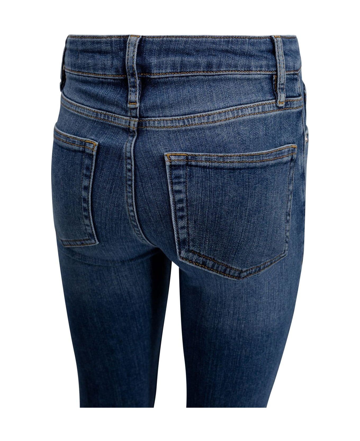 Frame Le Crop Mini Boot Mid-rise Jeans - BLUE