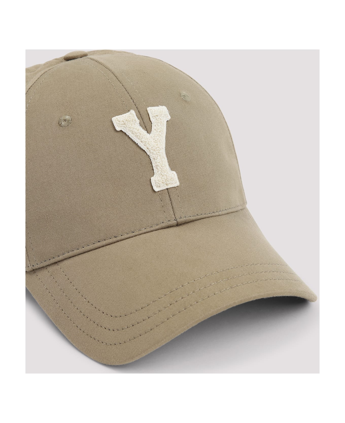 Saint Laurent Baseball Hat - Kaki avorio