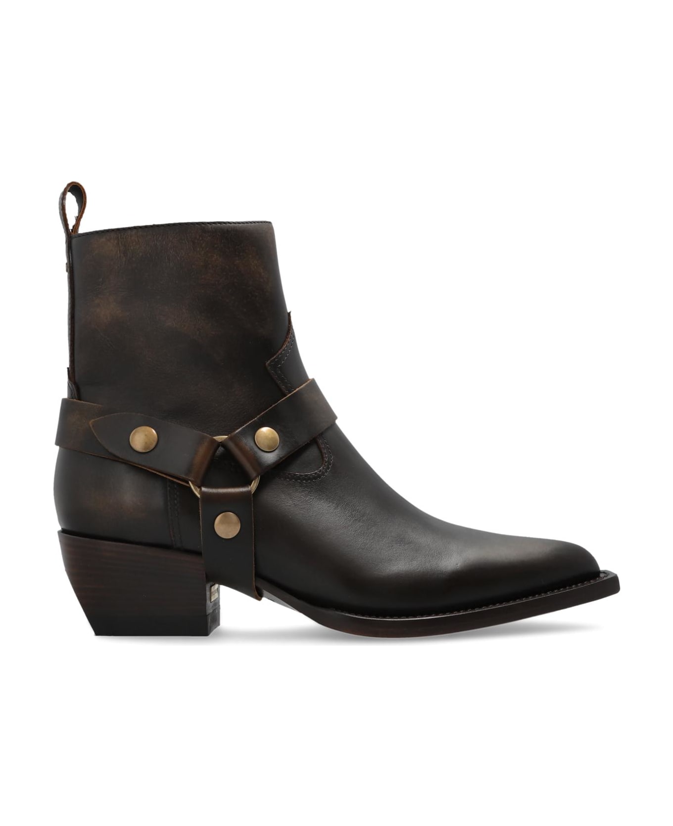 Golden Goose Leather Ankle Boots 
debbie
 - Marrone scuro