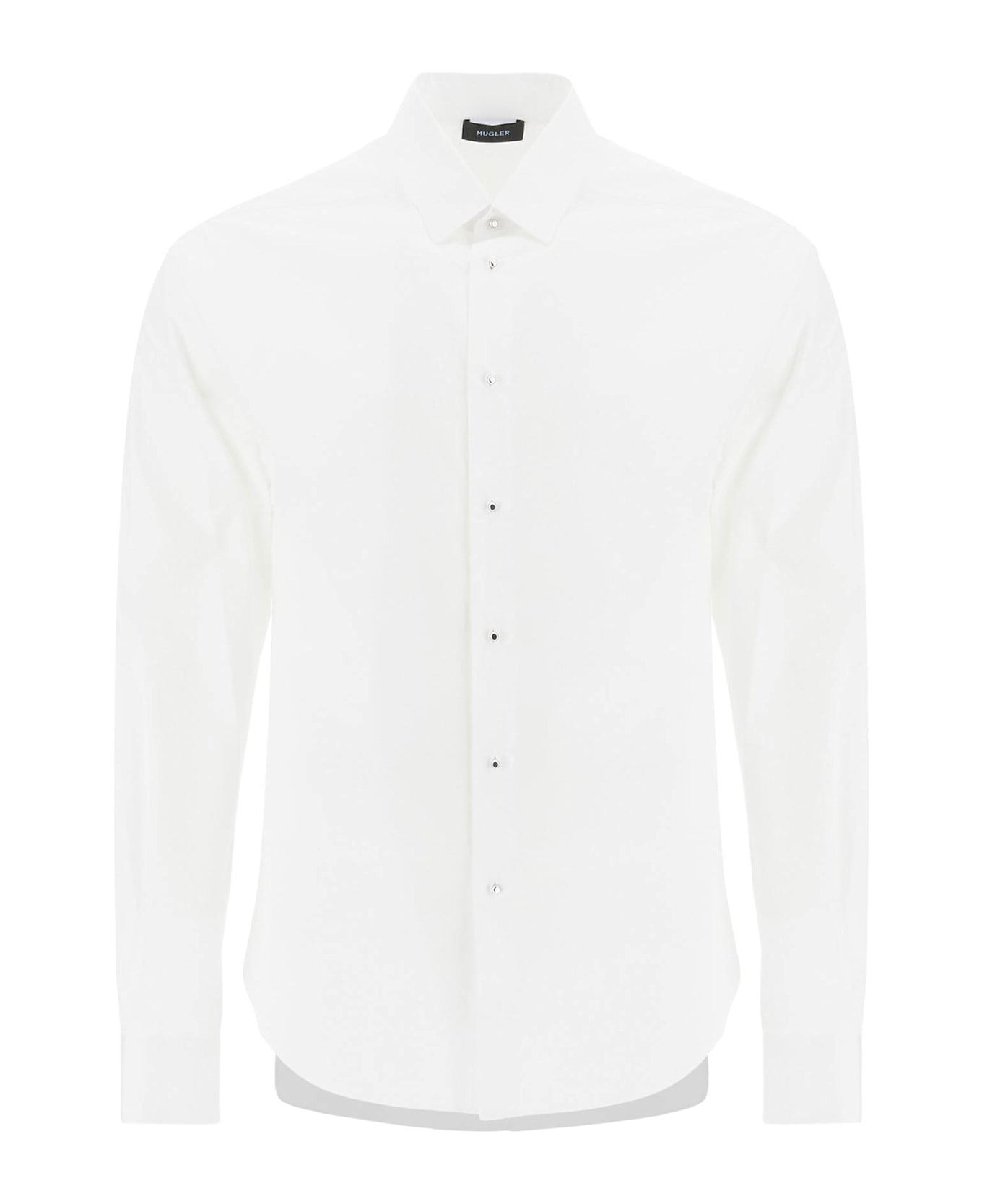 Mugler Poplin Shirt For Men - OFF WHITE (White)