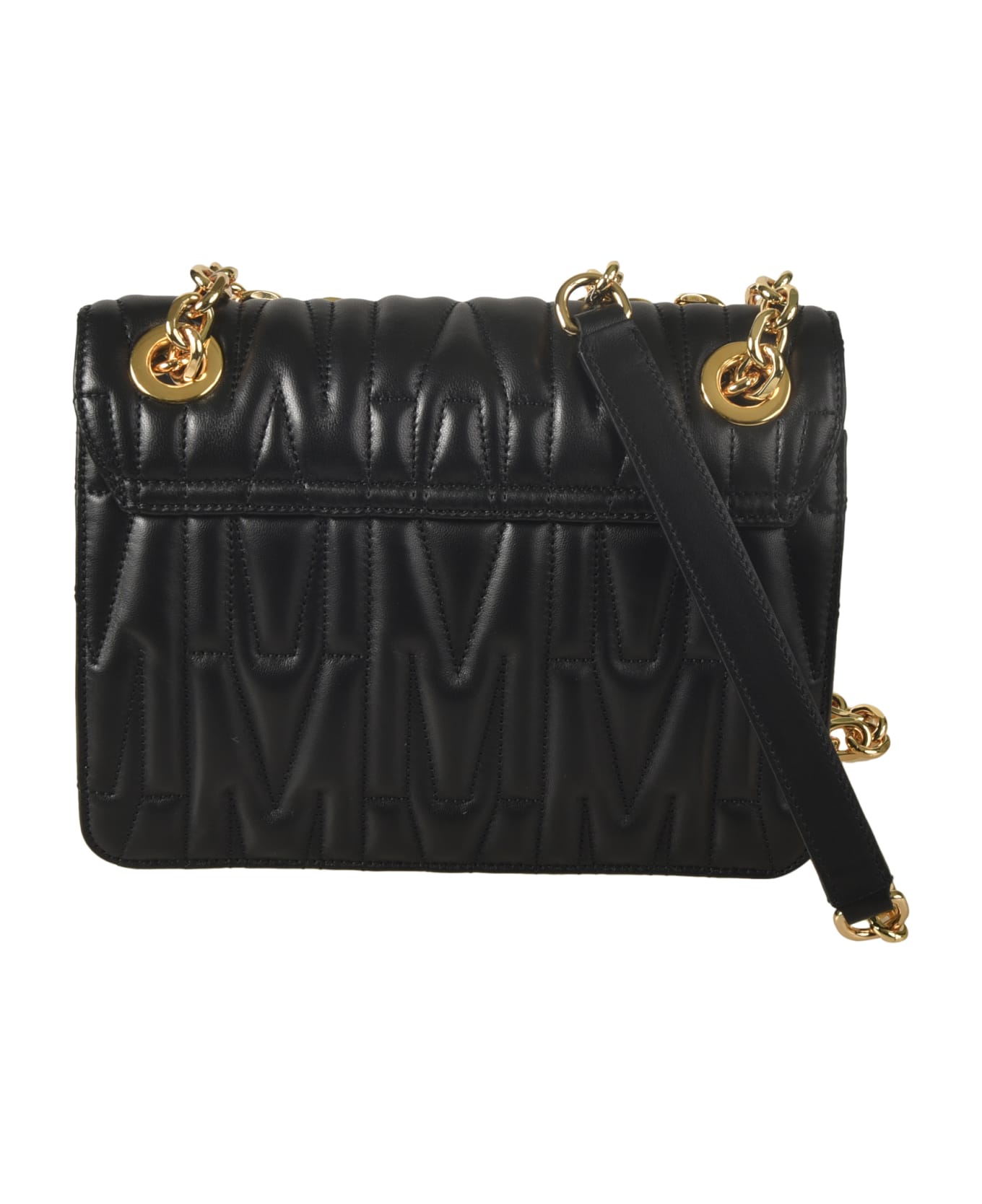 Moschino Logo Quilted Chain Shoulder Bag - 1555 ショルダーバッグ