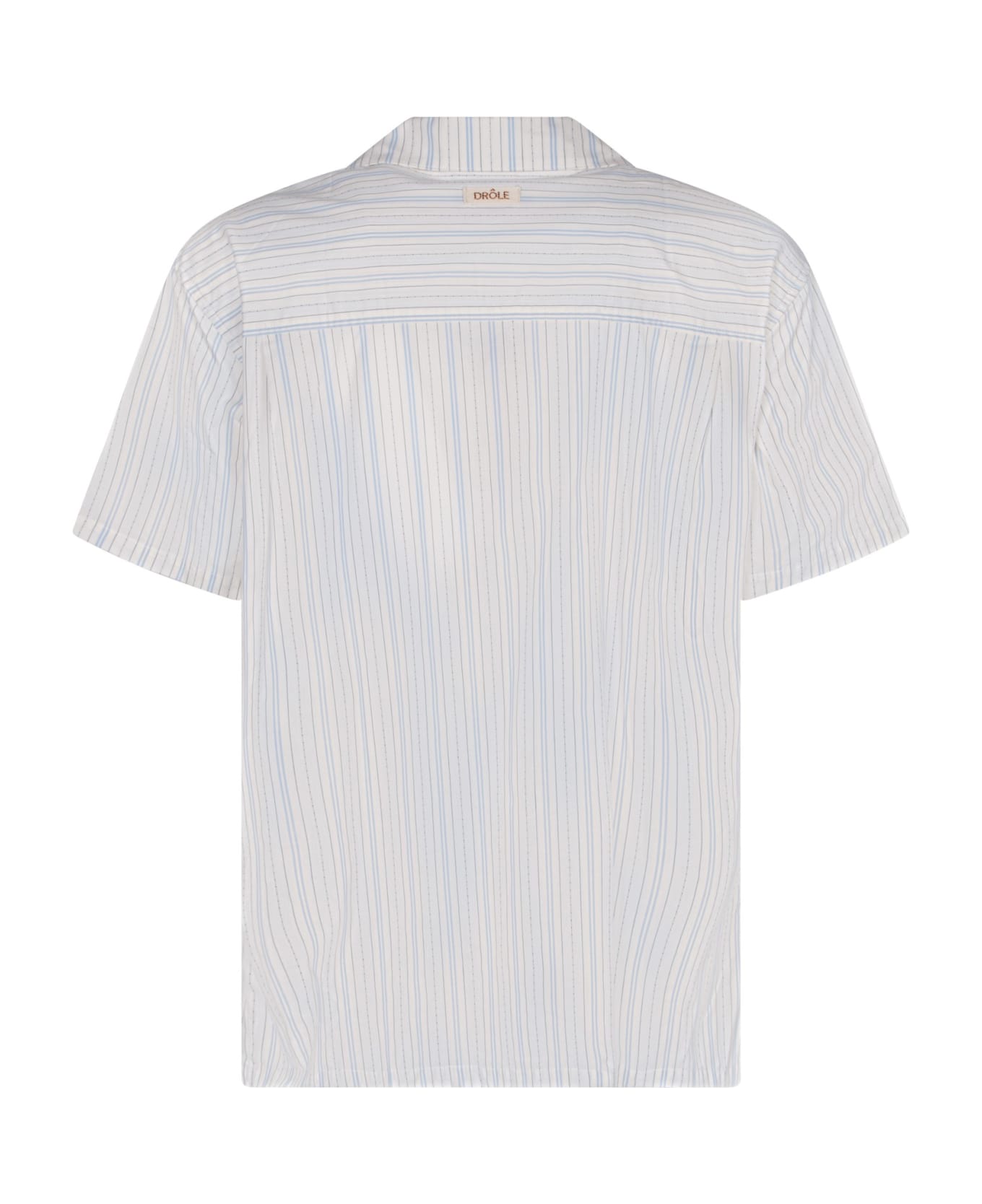 Drôle de Monsieur Light Blue Striped Shirt - Blue