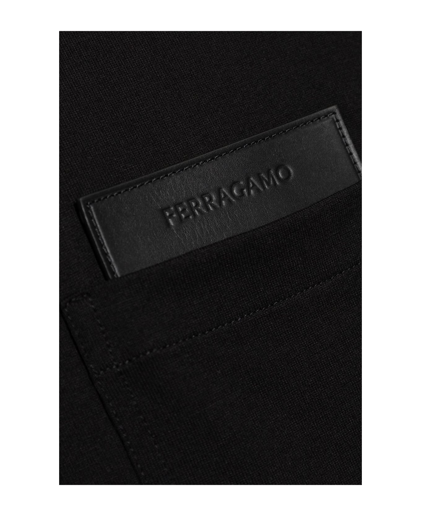 Ferragamo T-shirt With Pocket - BLACK