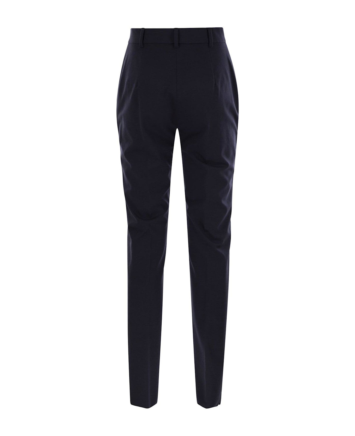 Max Mara Studio Ermes Jersey Trouser - BLUE