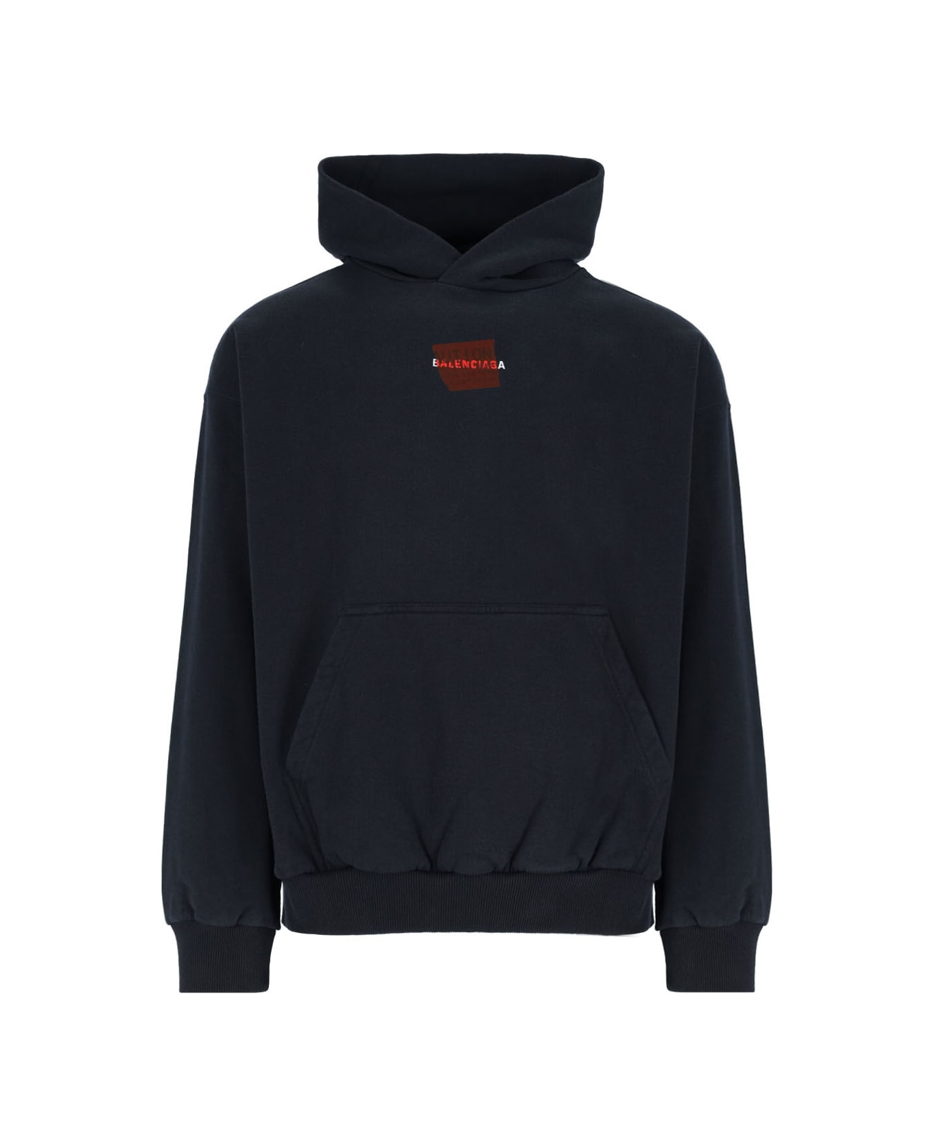 Balenciaga 
taped
 Hoodie - Black