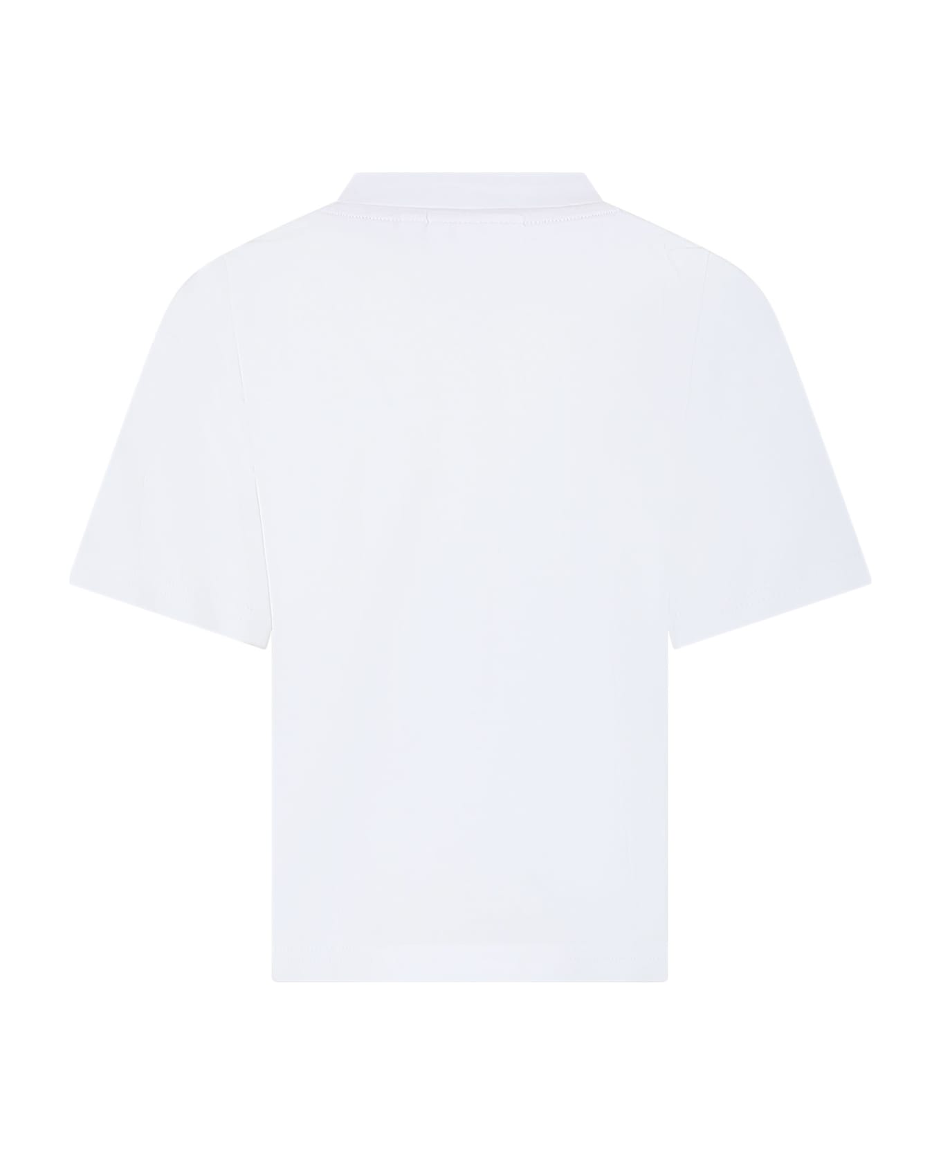 Hugo Boss White T-shirt For Boy With Logo - White