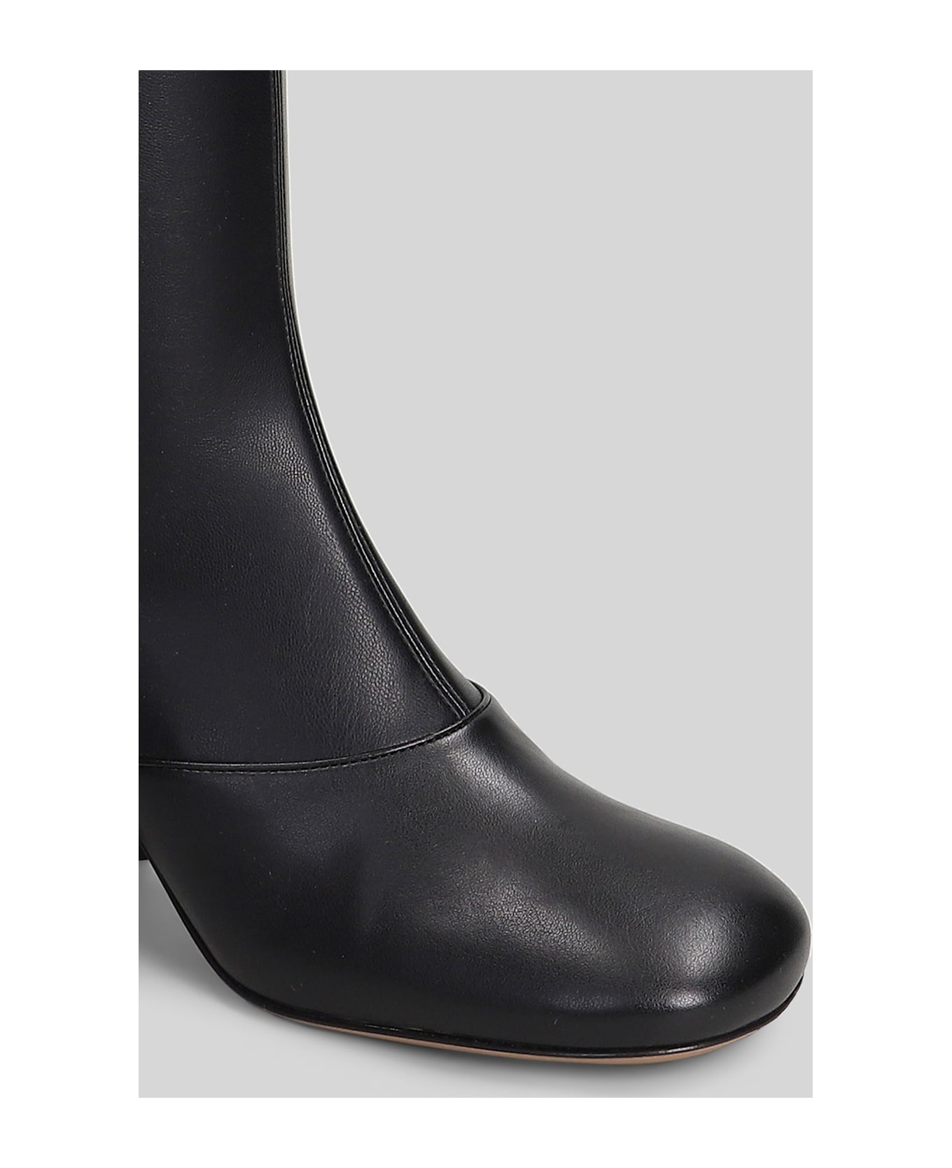 Chloé Janis High Heels Boots In Black Leather - black