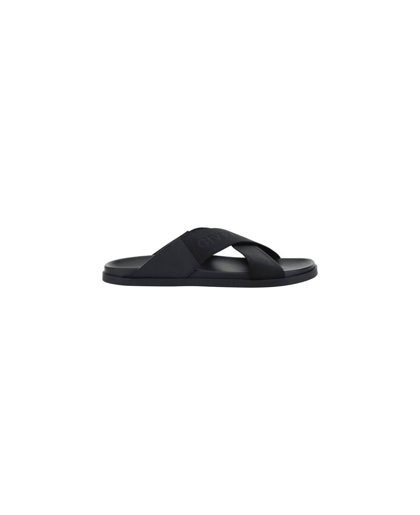 Givenchy Crossed Strap Sandals - Black