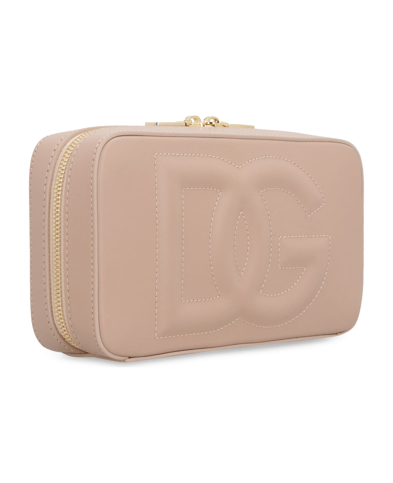 Dolce & Gabbana Logo Shoulder Bag - Pale pink