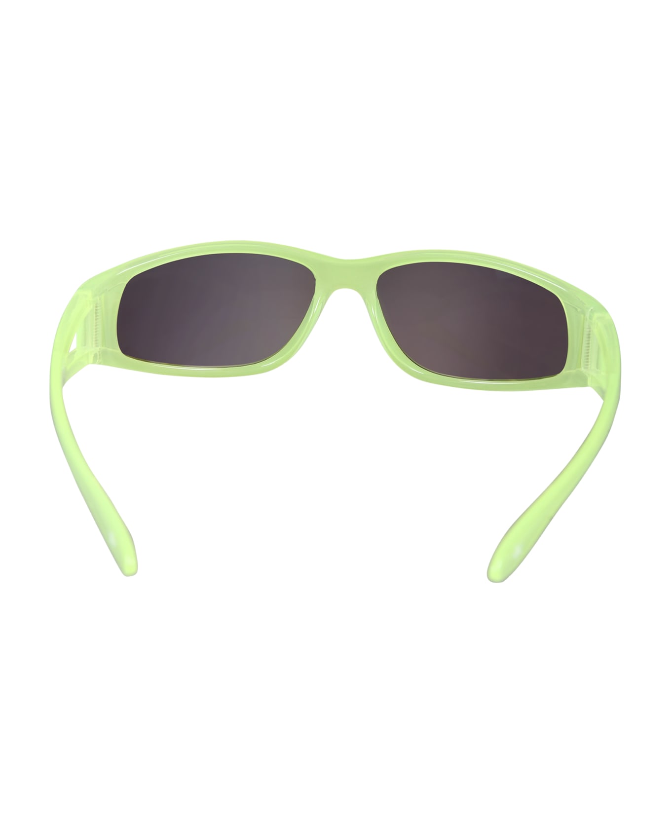 Molo Fluorescent Yellow Soso Sunglasses For Kids - Green アクセサリー＆ギフト