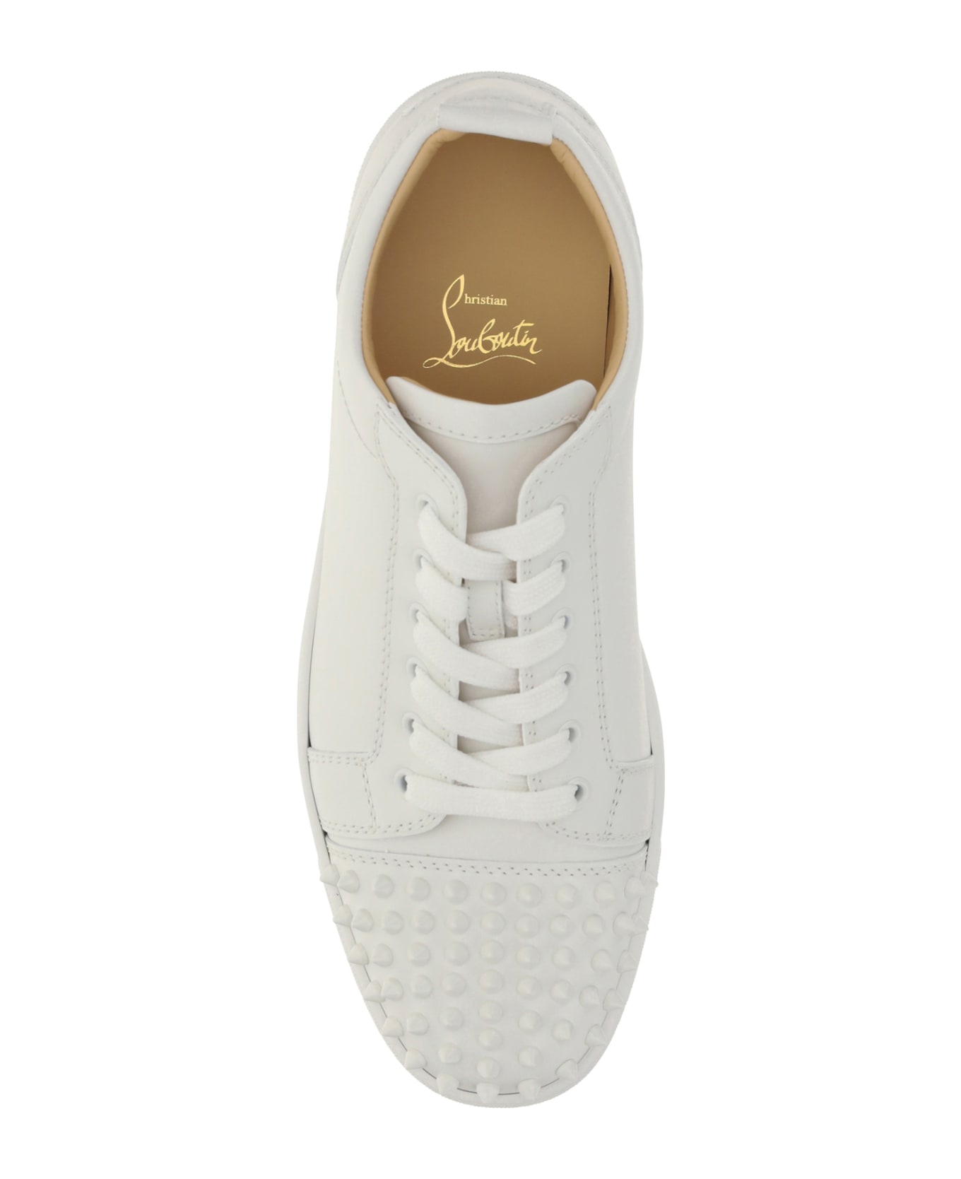 Christian Louboutin Louis Junior Spikes Sneakers - White White