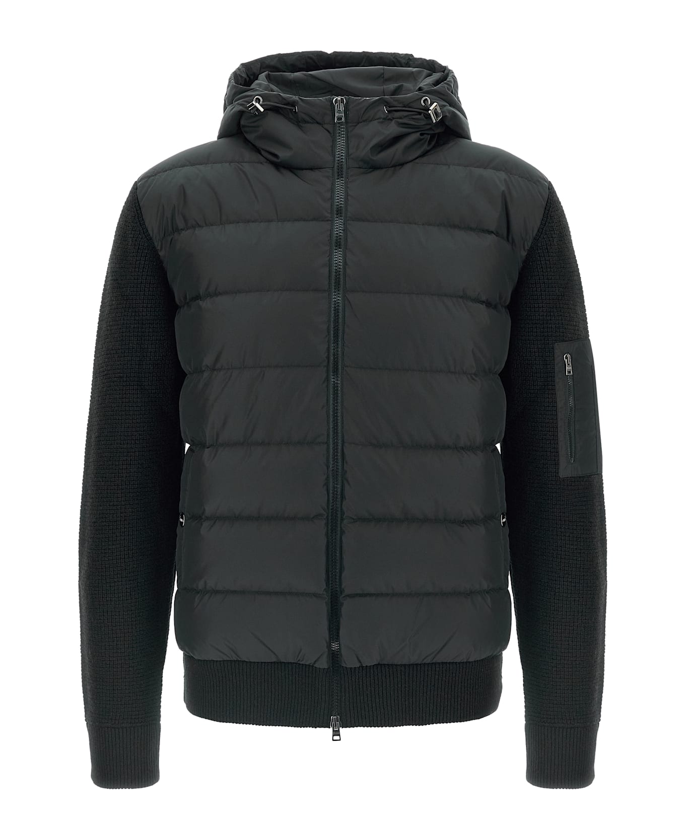 Herno Bi-material Down Jacket - Multicolor
