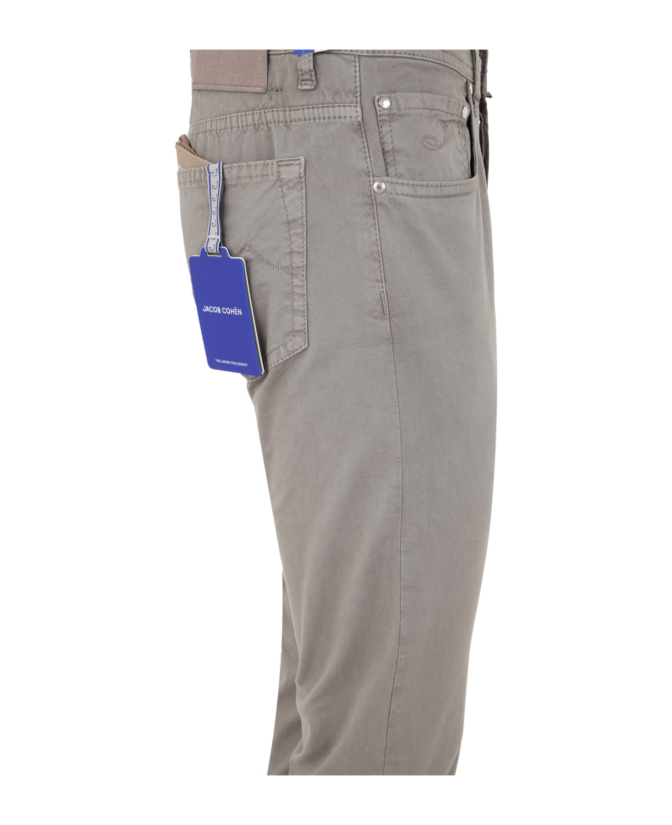 Jacob Cohen Bard Slim Fit Five Pocket Jeans - Elephant Grey