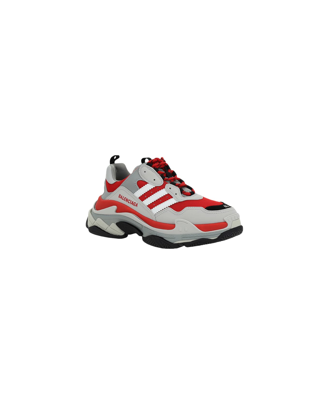 Balenciaga X Adidas Triple S Leather Sneakers - Red スニーカー