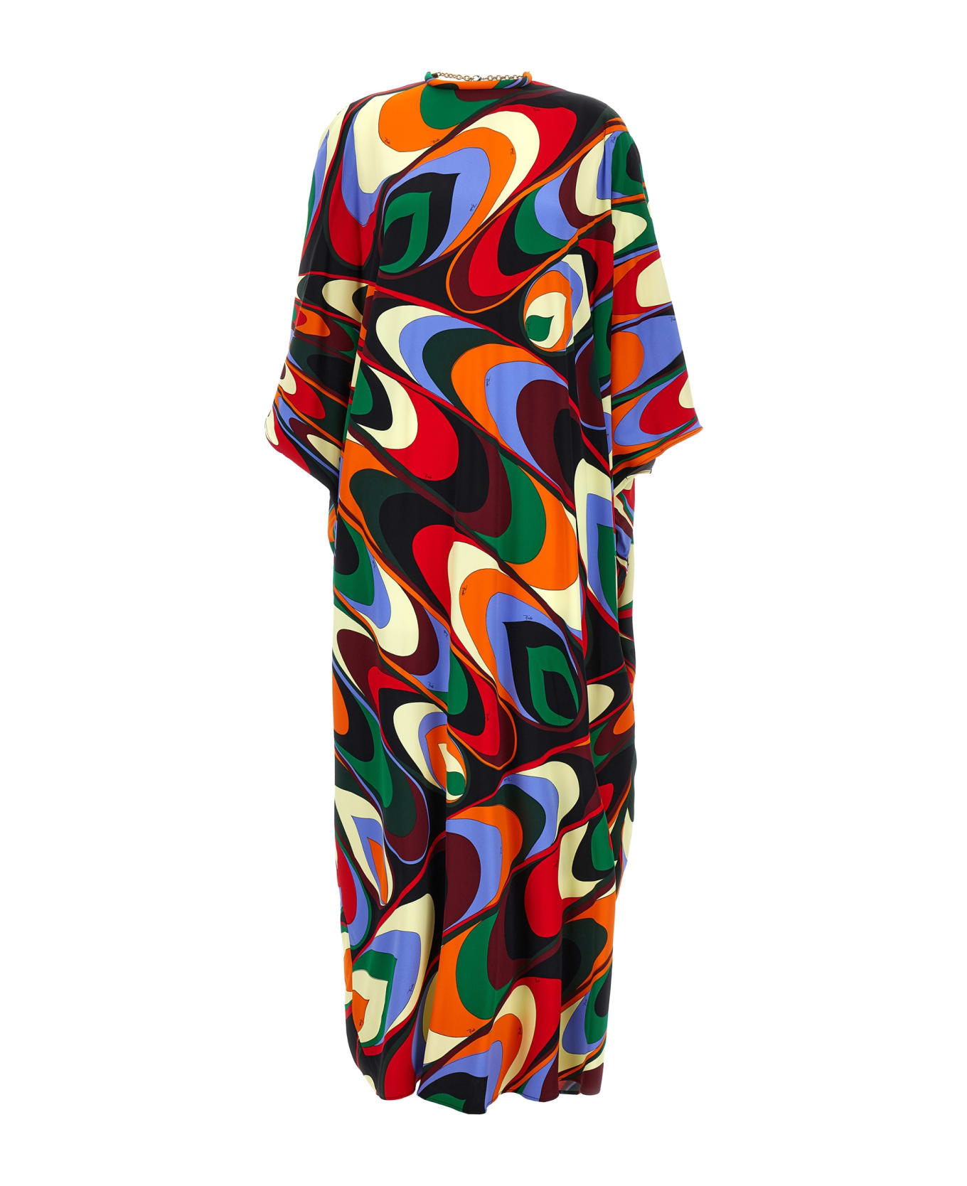 Pucci 'onde' Print Kaftan Dress - Multicolor