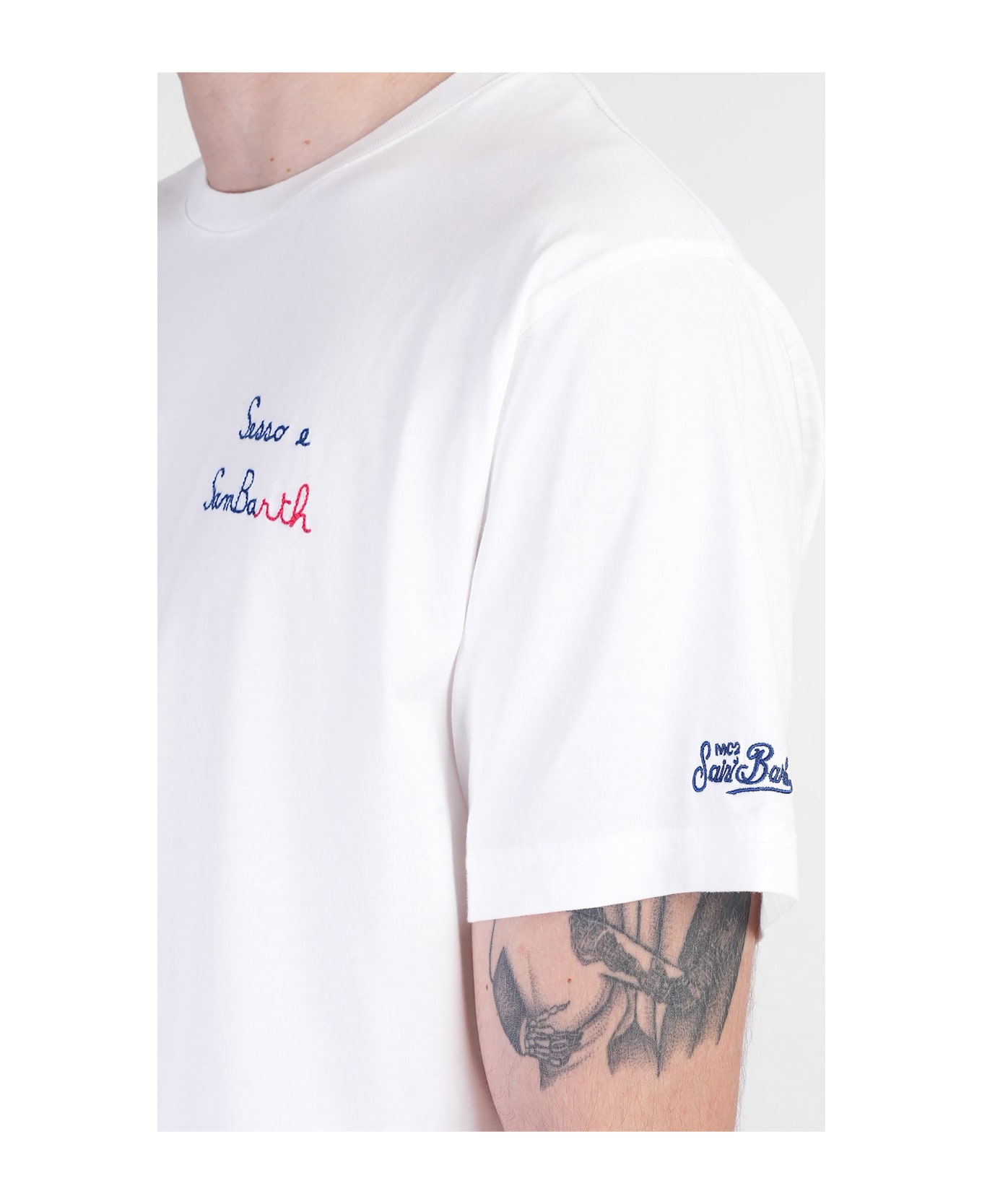 MC2 Saint Barth Portofino T-shirt In White Cotton - white