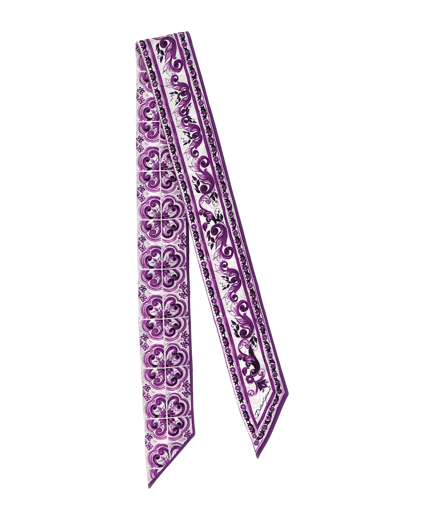 Dolce 
Gabbana Bandeau 
maiolica
 Print - Purple