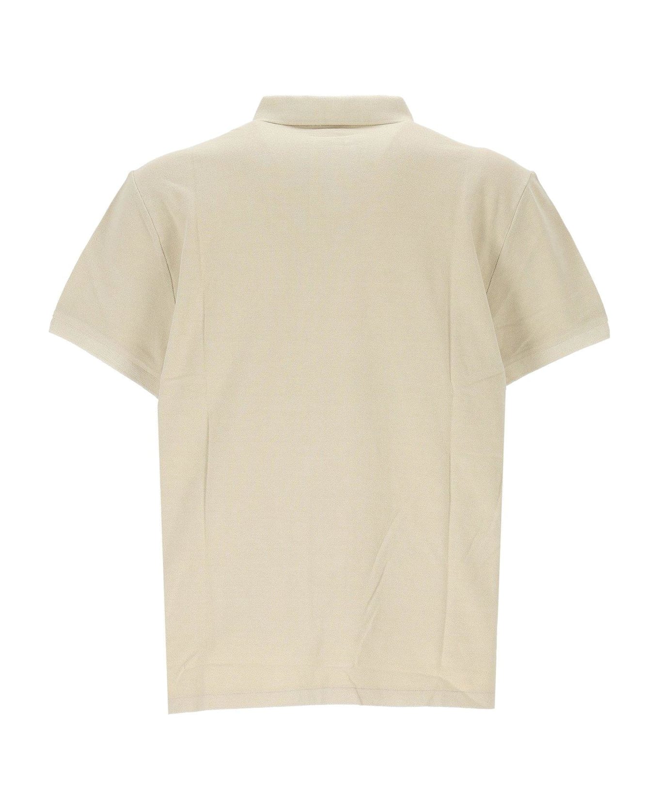 Polo Ralph Lauren Custom Slim Mineral-dyed Buttoned Polo Shirt - Natural