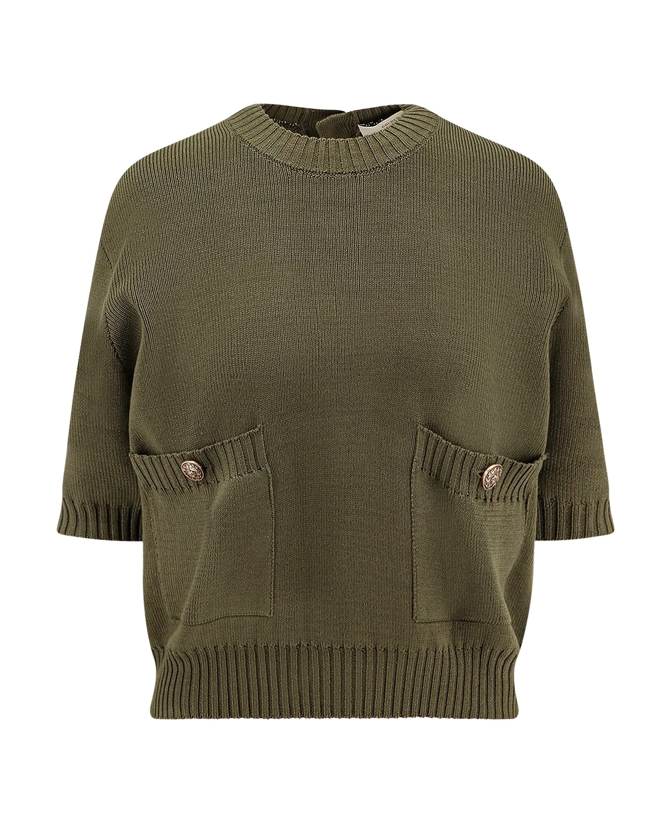 Golden Goose Ottavia Cotton Sweater - GRAPE LEAF
