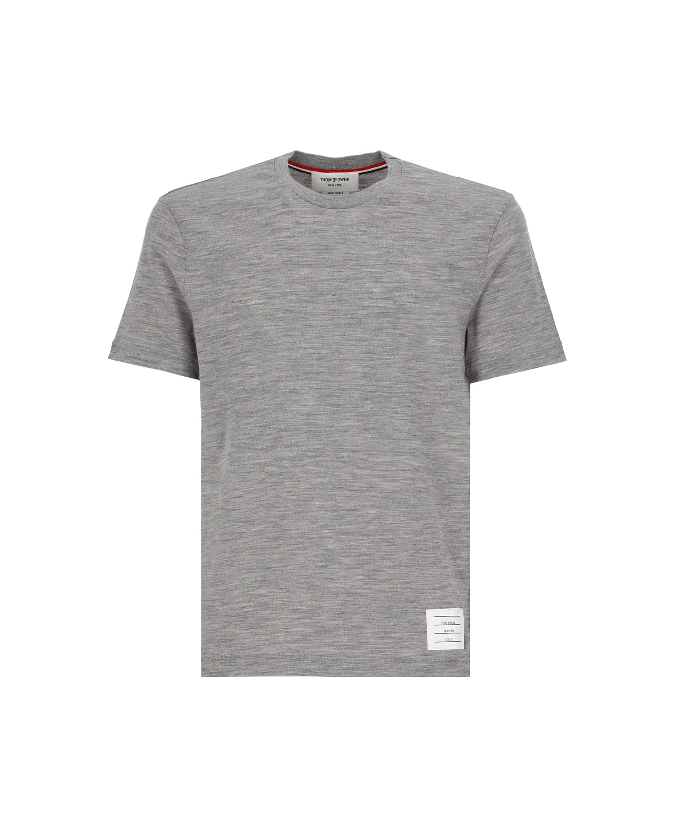 Thom Browne Logo Knitted T-shirt - Grey