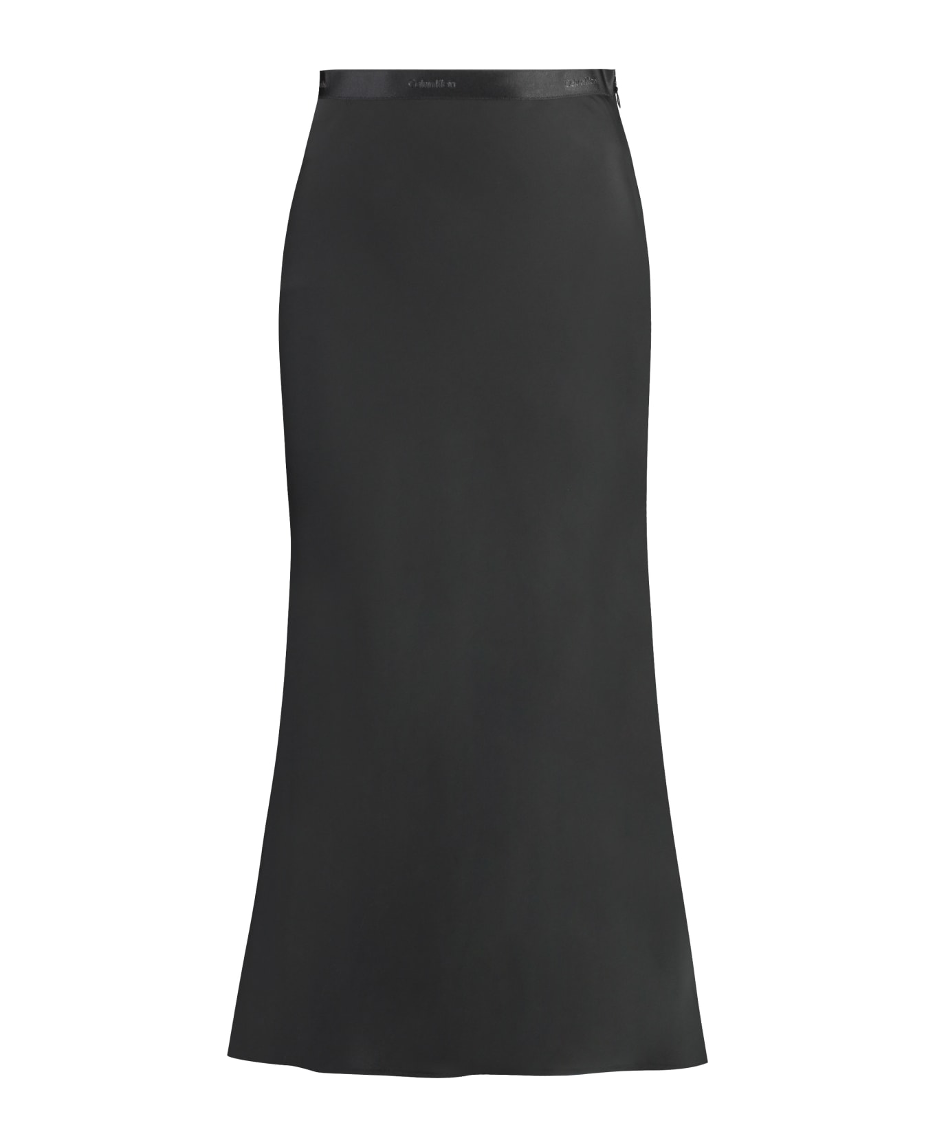Calvin Klein Bias Midi Skirt - Black