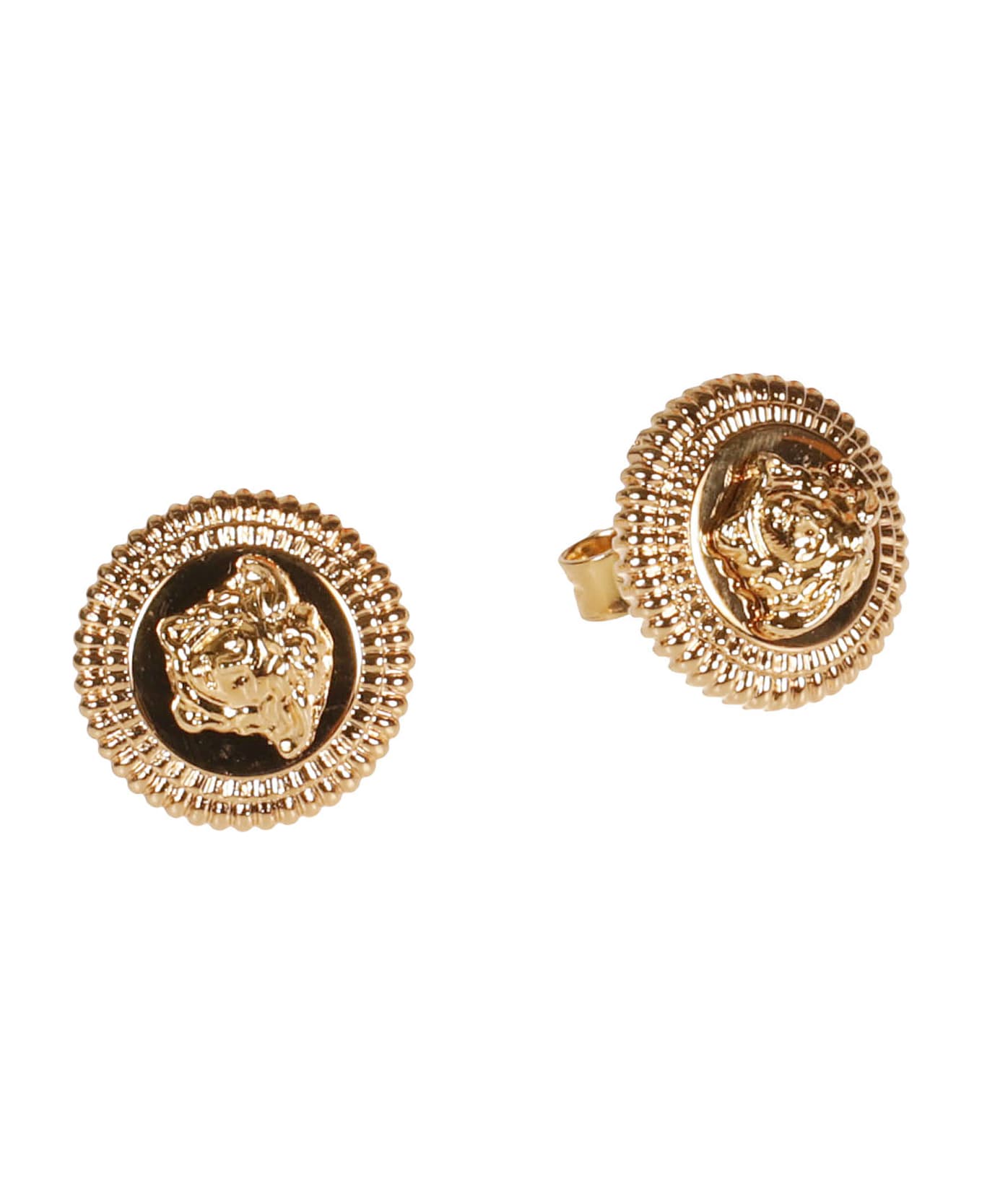 Versace Medusa Head Earrings - Gold