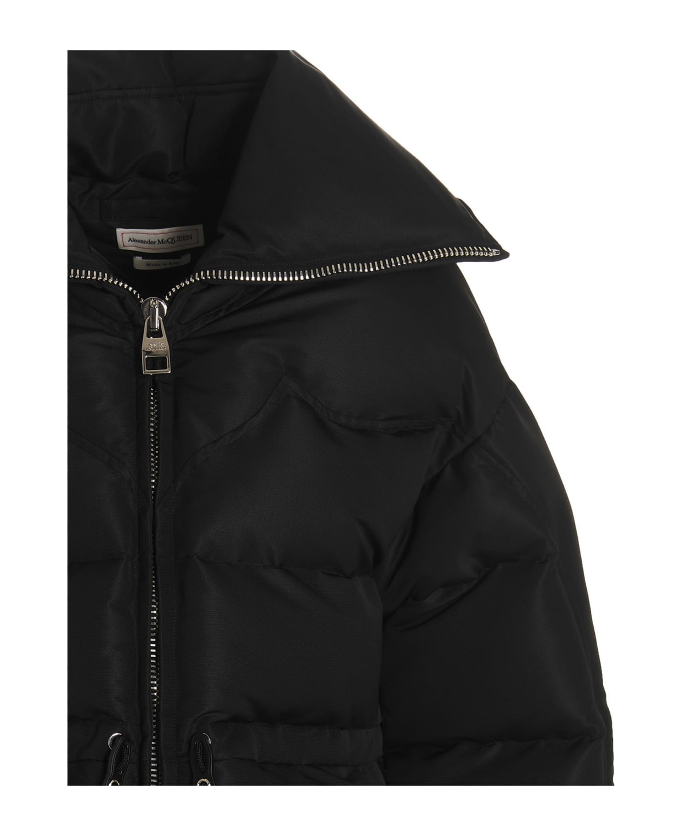 Alexander McQueen Flounce Puffer Jacket - Black  