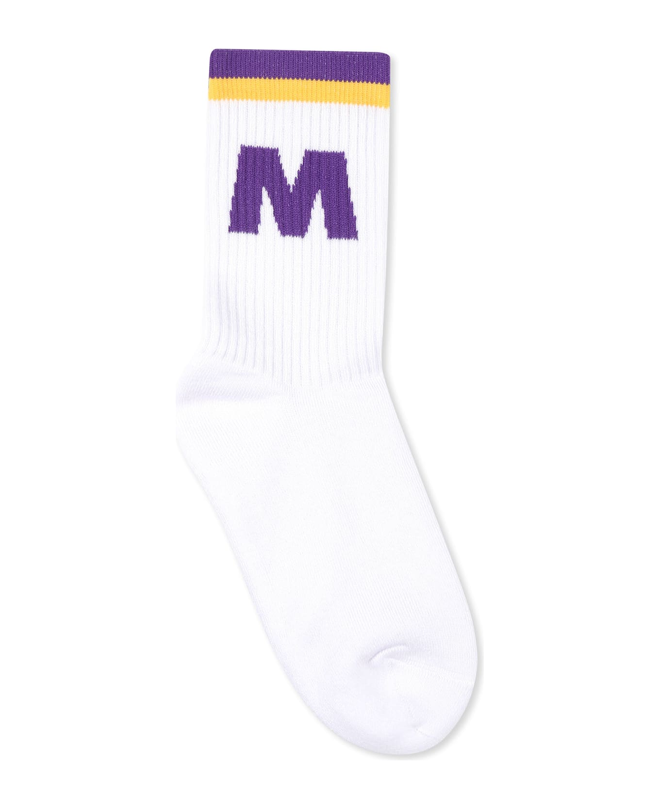 Marni White Socks For Kids With Logo - White