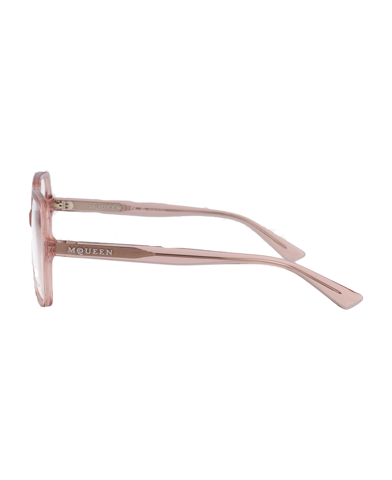 Alexander McQueen Eyewear Am0538o Glasses - PINK-PINK-TRANSPARENT