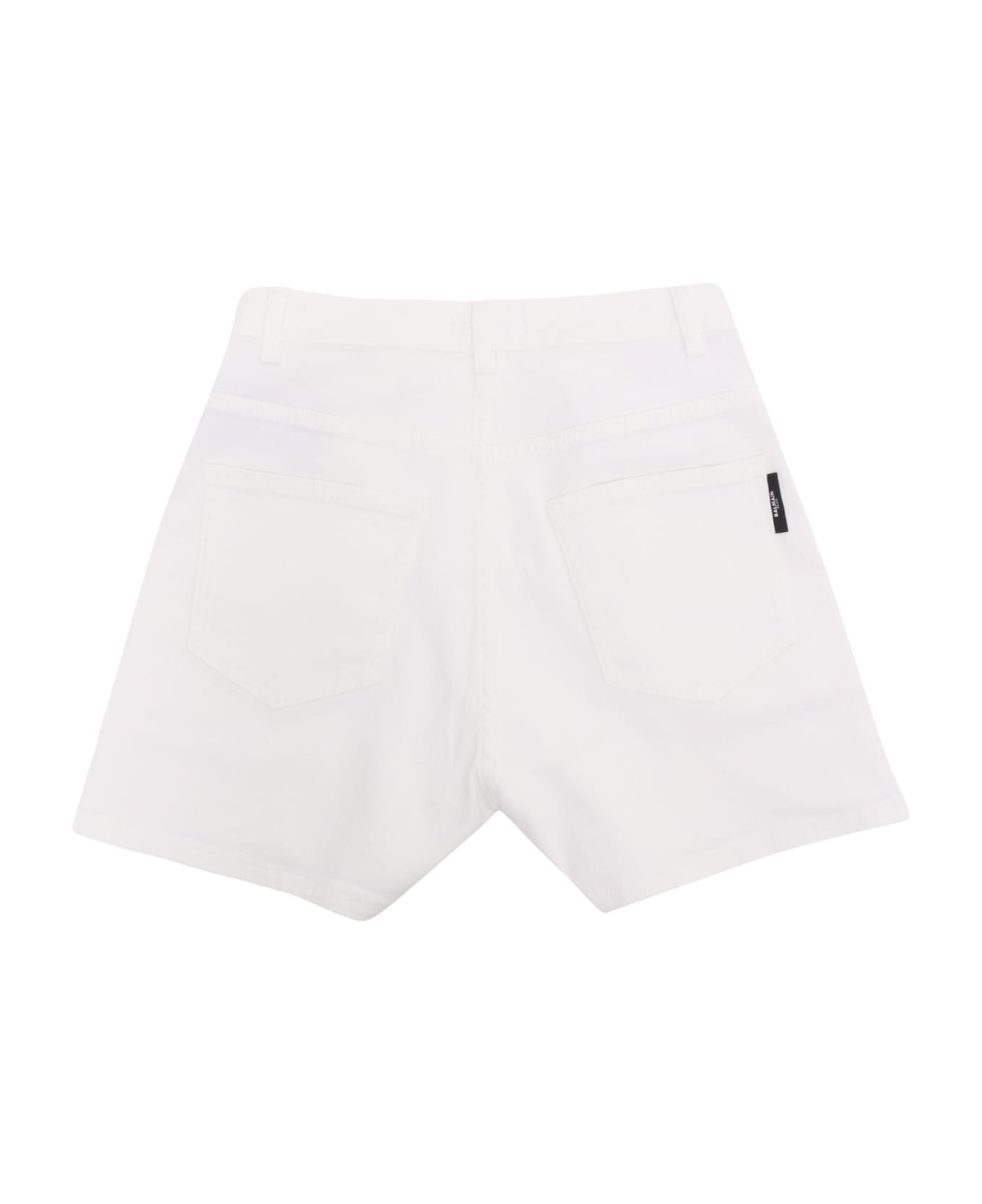 Balmain White Shorts - WHITE