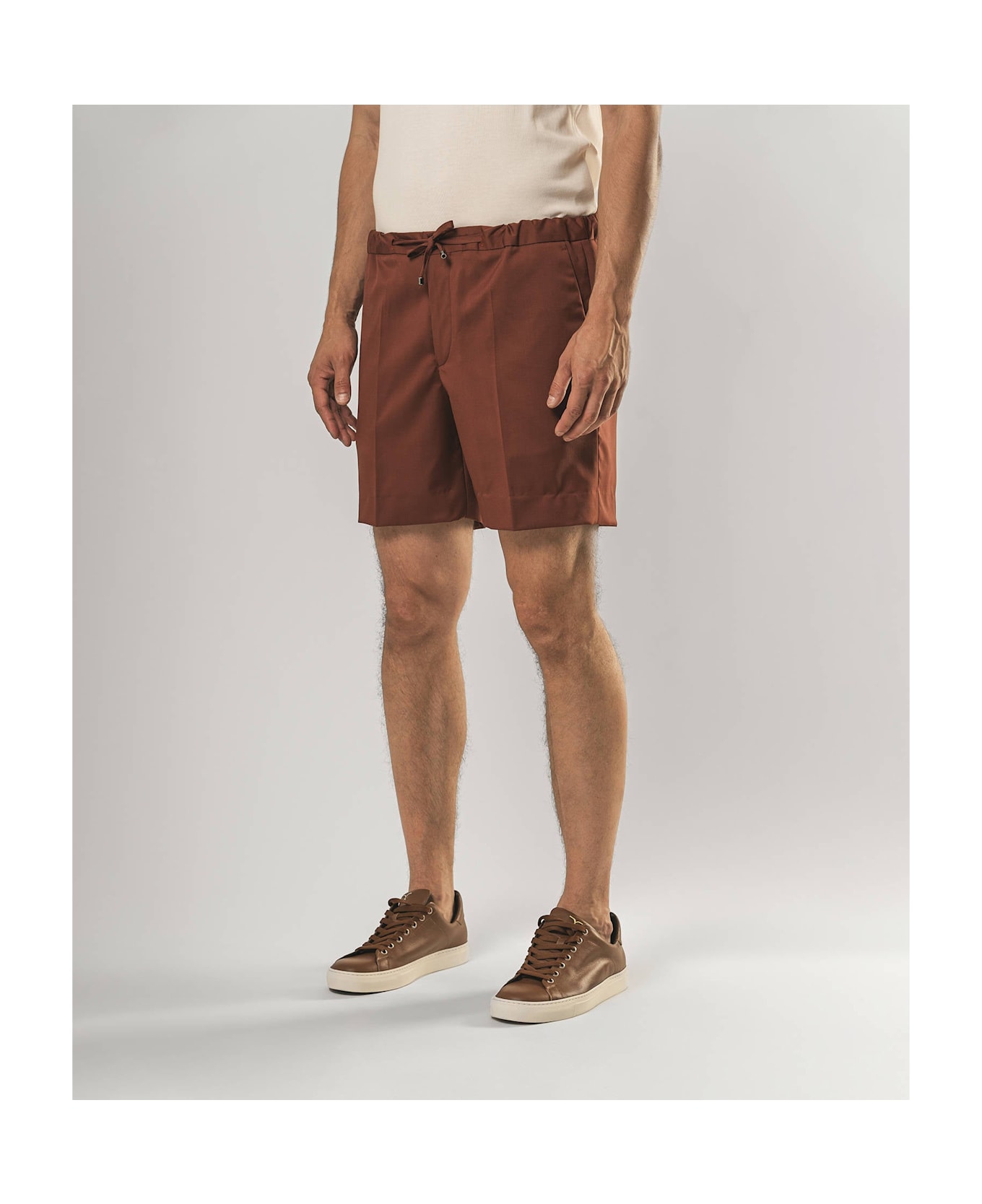 Larusmiani D20 Bermuda Pants - FireBrick
