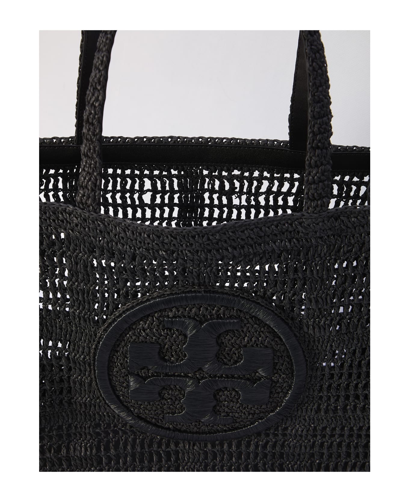 Tory Burch Ella Hand-crocheted Large Tote Bag - Black