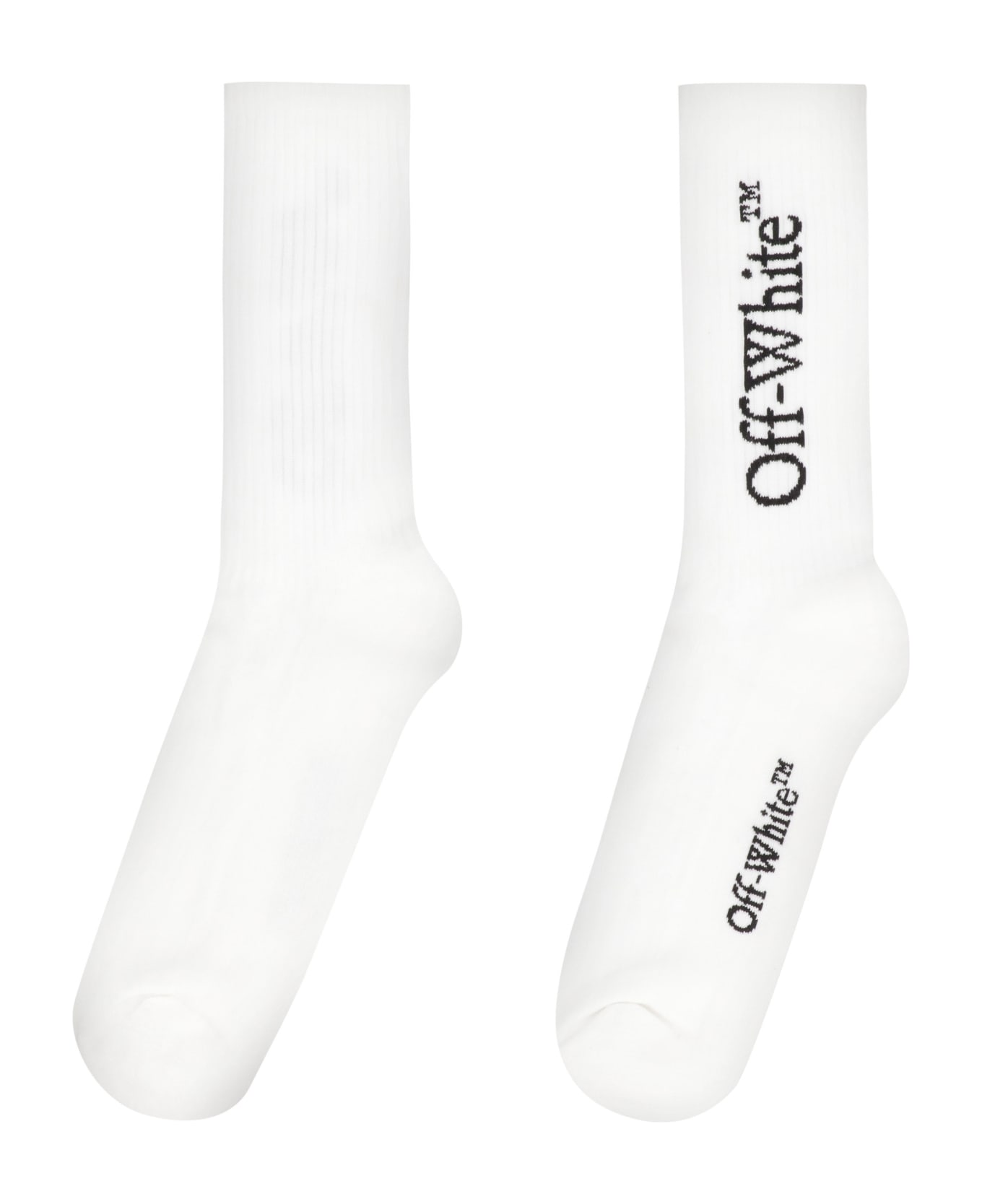 Off-White Socks With Logo - White