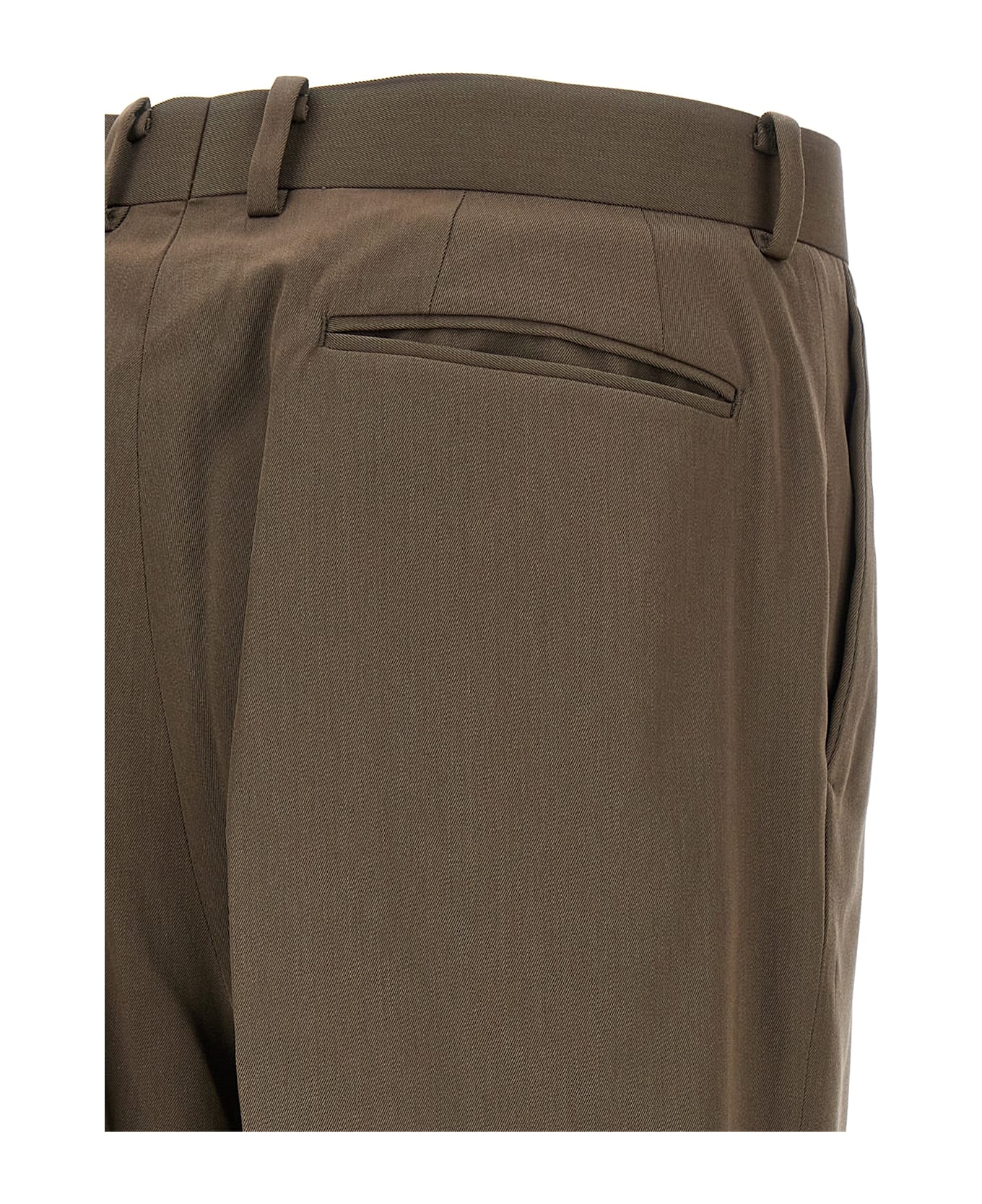 Auralee Gabardine Trousers - Brown