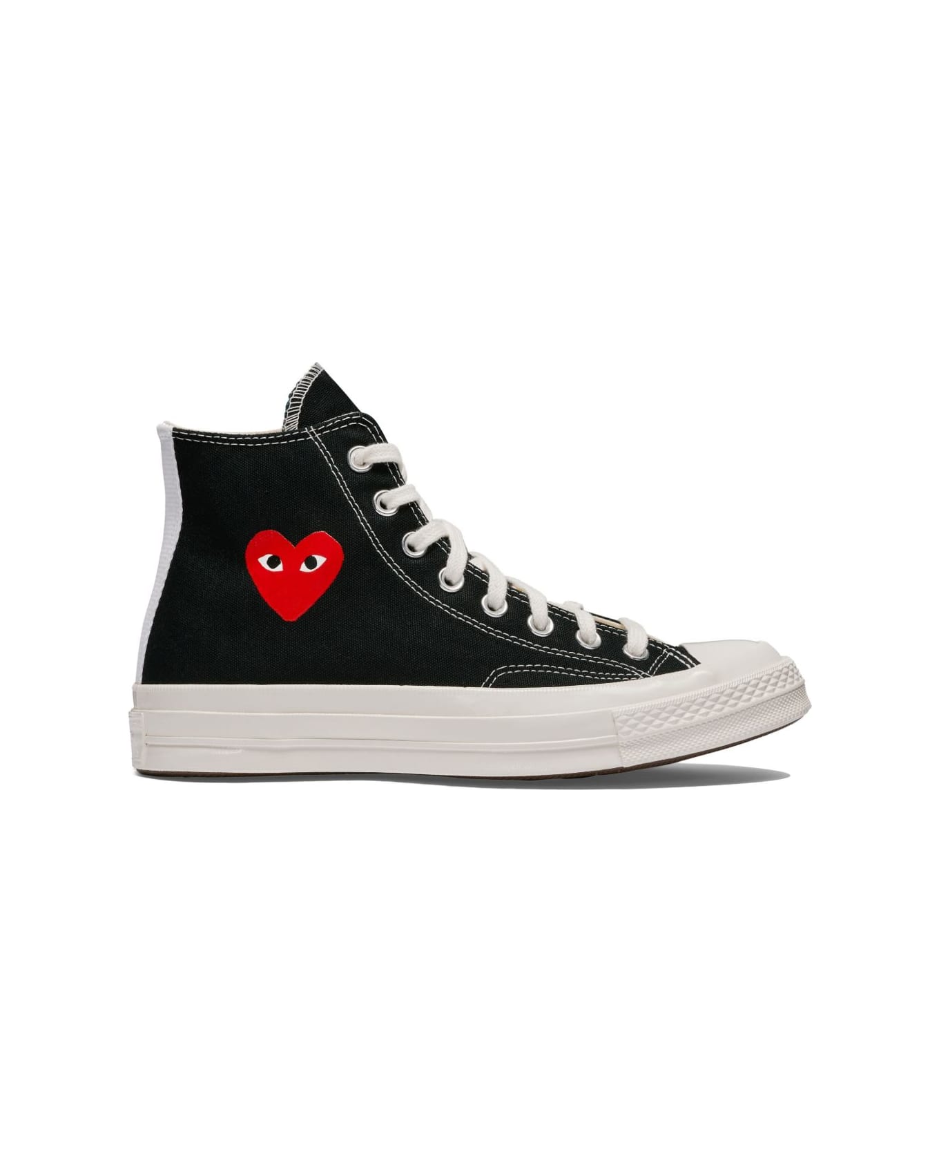 Comme des Garçons Chuck Taylor Red Heart Sneakers - Black