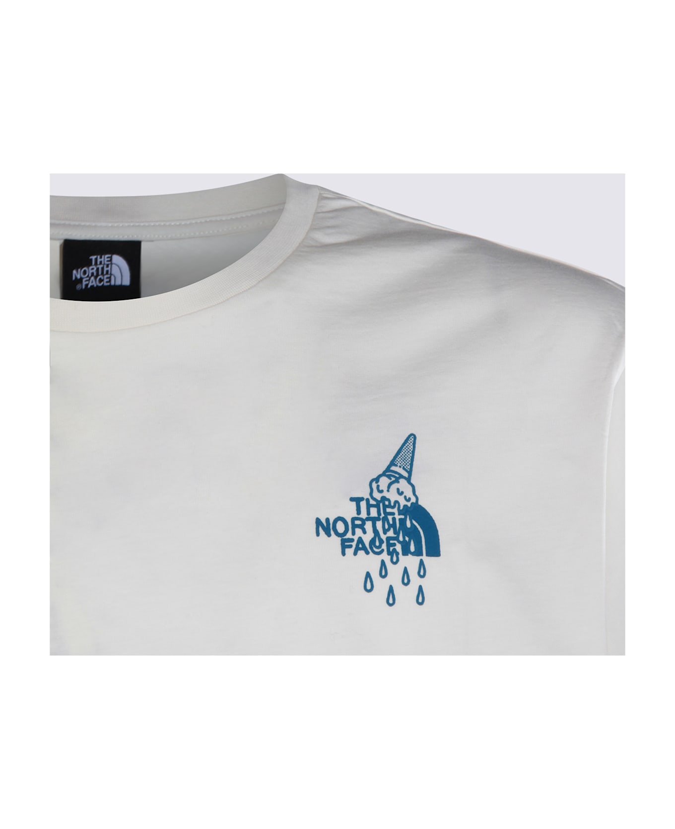 The North Face White Cotton T-shirt - WHITE DUNE